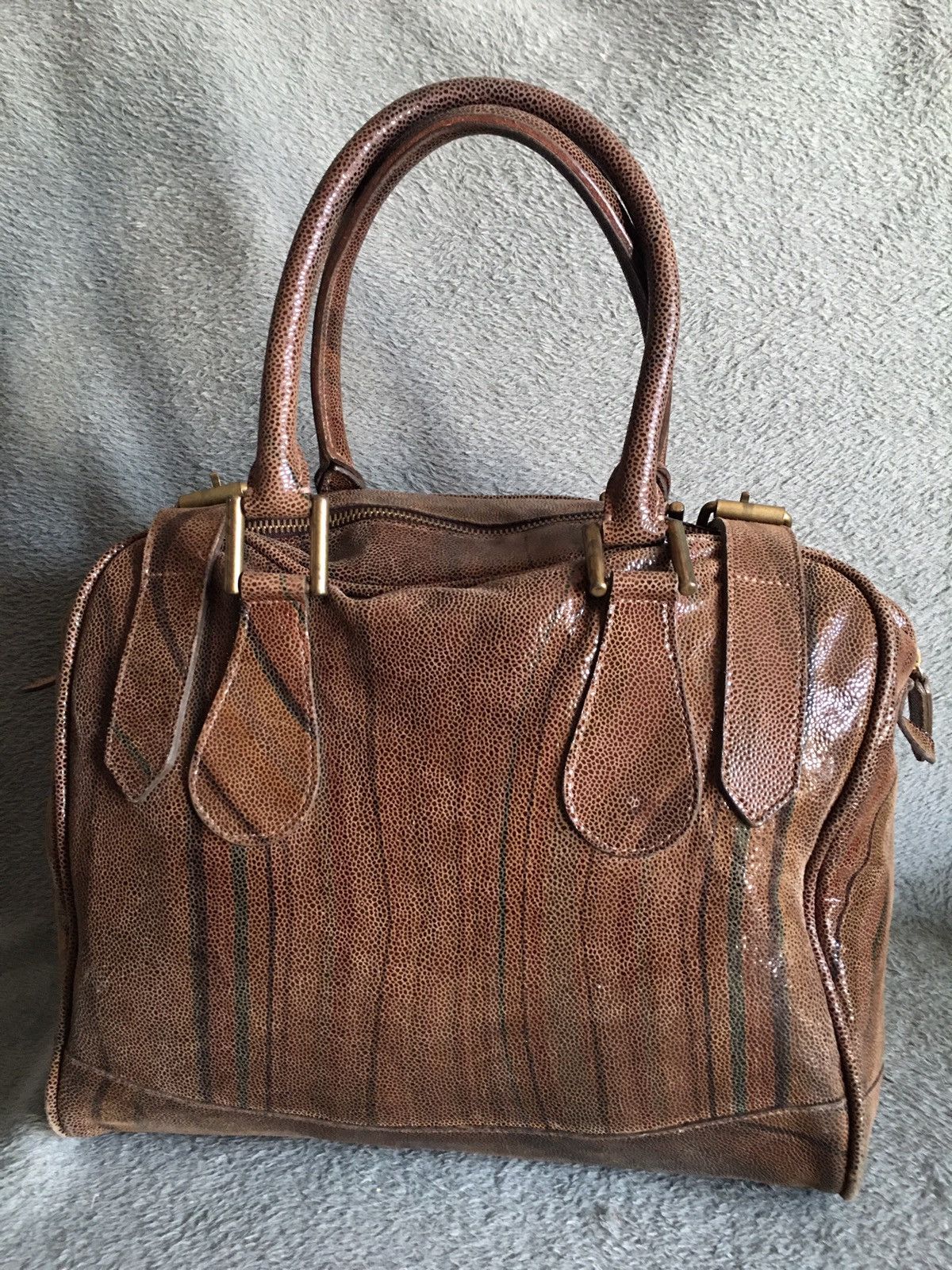 Paul Smith Paul Smith Swirl Design Leather Shoulder Tote Bag Size ONE SIZE - 3 Thumbnail