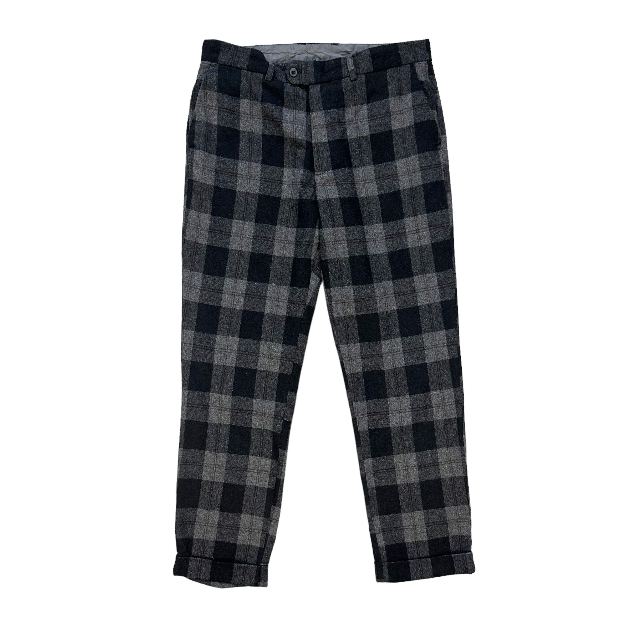 Global Work GLOBAL WORK TARTAN WOOL PANT #8168-208 Size US 34 / EU 50 - 1 Thumbnail