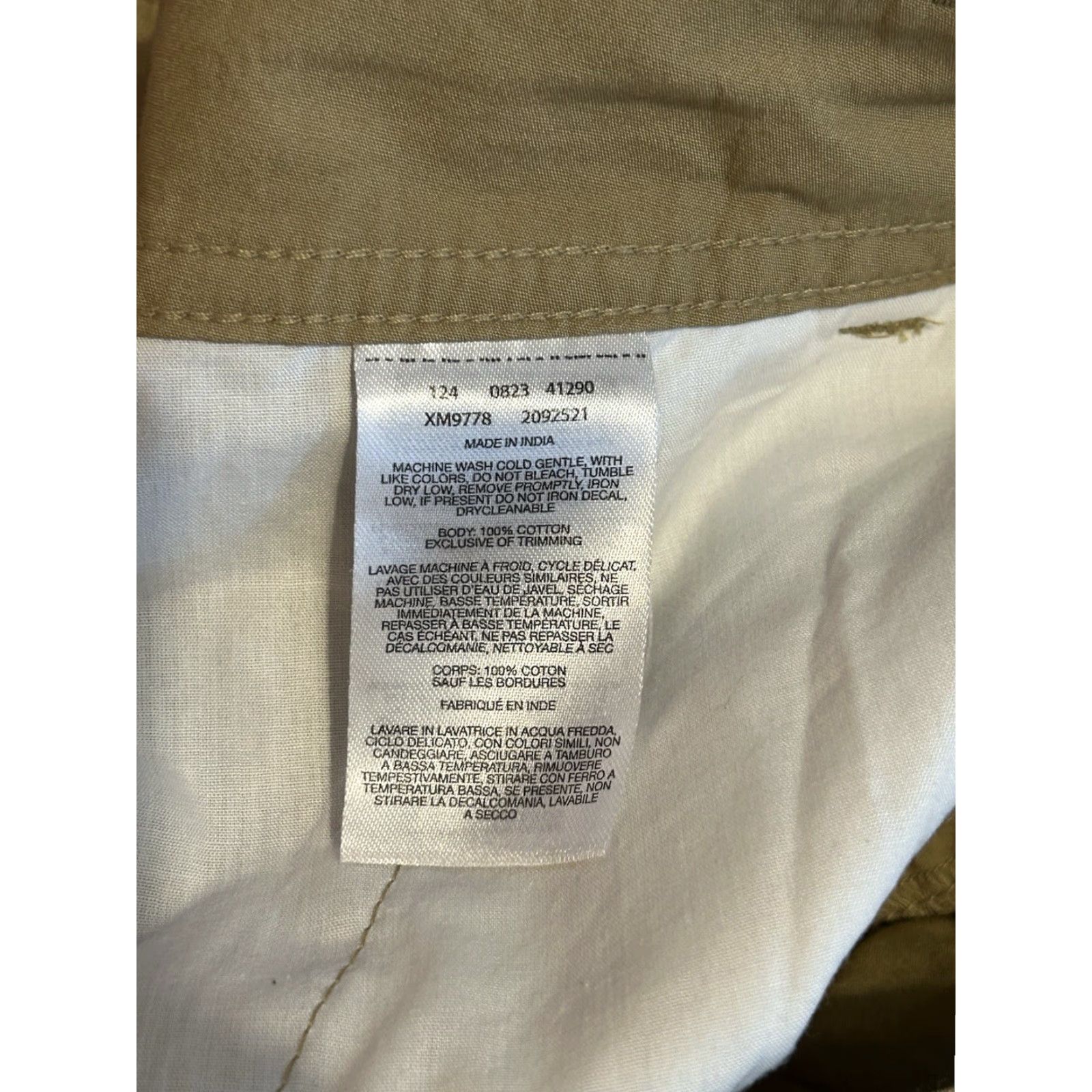 Vintage Columbia Men's Khaki Shorts 38 Tan 10in Inseam Flat Front Mid Rise Chino Pockets Casual Summer Spring Mens Size US 38 / EU 54 - 4 Thumbnail