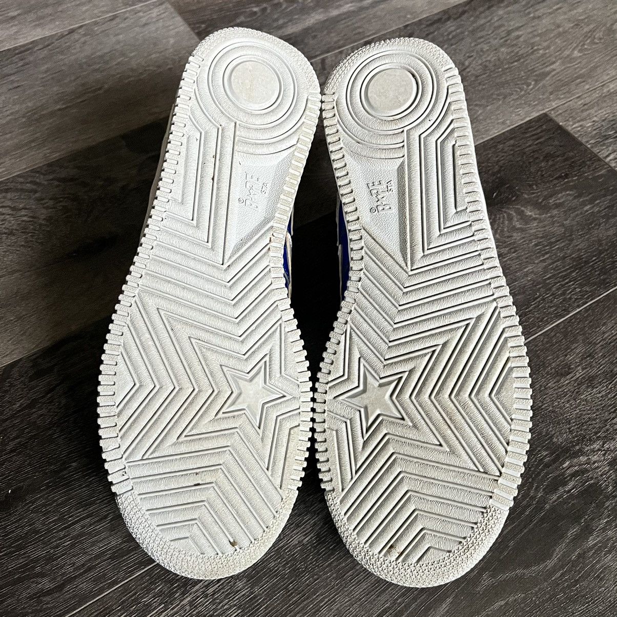 Bape × Kaws RARE OG A BATHING APE BAPESTA KAWS PATENT LEATHER LOW SHOES Size US 10.5 / EU 43-44 - 6 Thumbnail