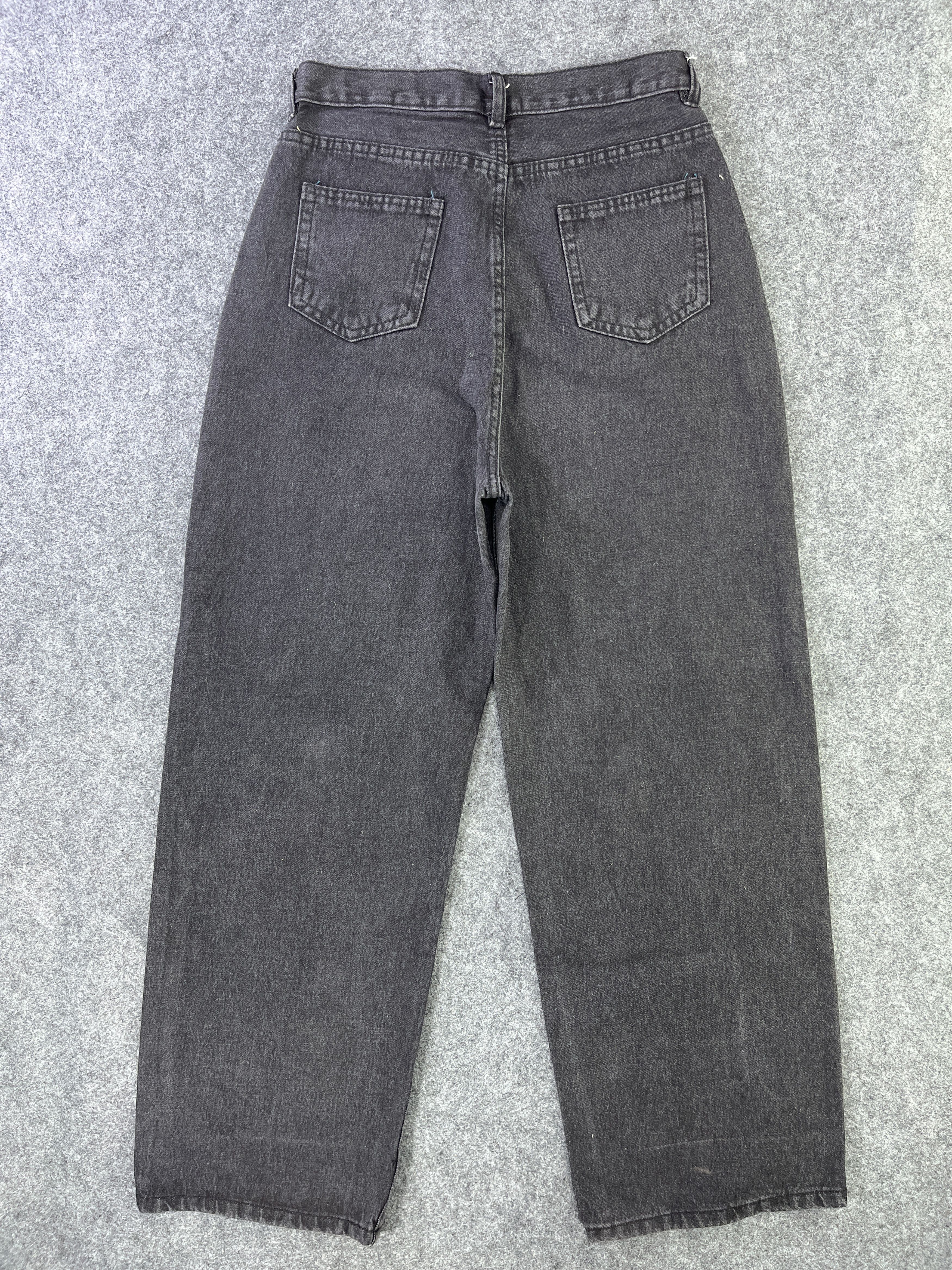Japanese Brand Black Distressed Baggy Jeans Japanese Brand Denim - J948 Size 28" / US 6 / IT 42 - 2 Thumbnail