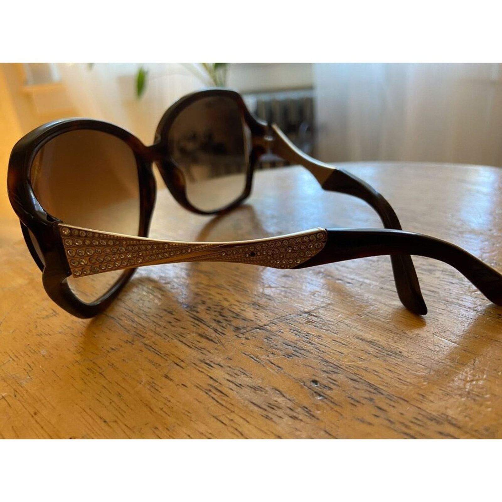 Swarovski Italy Swarovski Djulia Sunglasses SW 65 52F 6015 130 Size ONE SIZE - 2 Thumbnail
