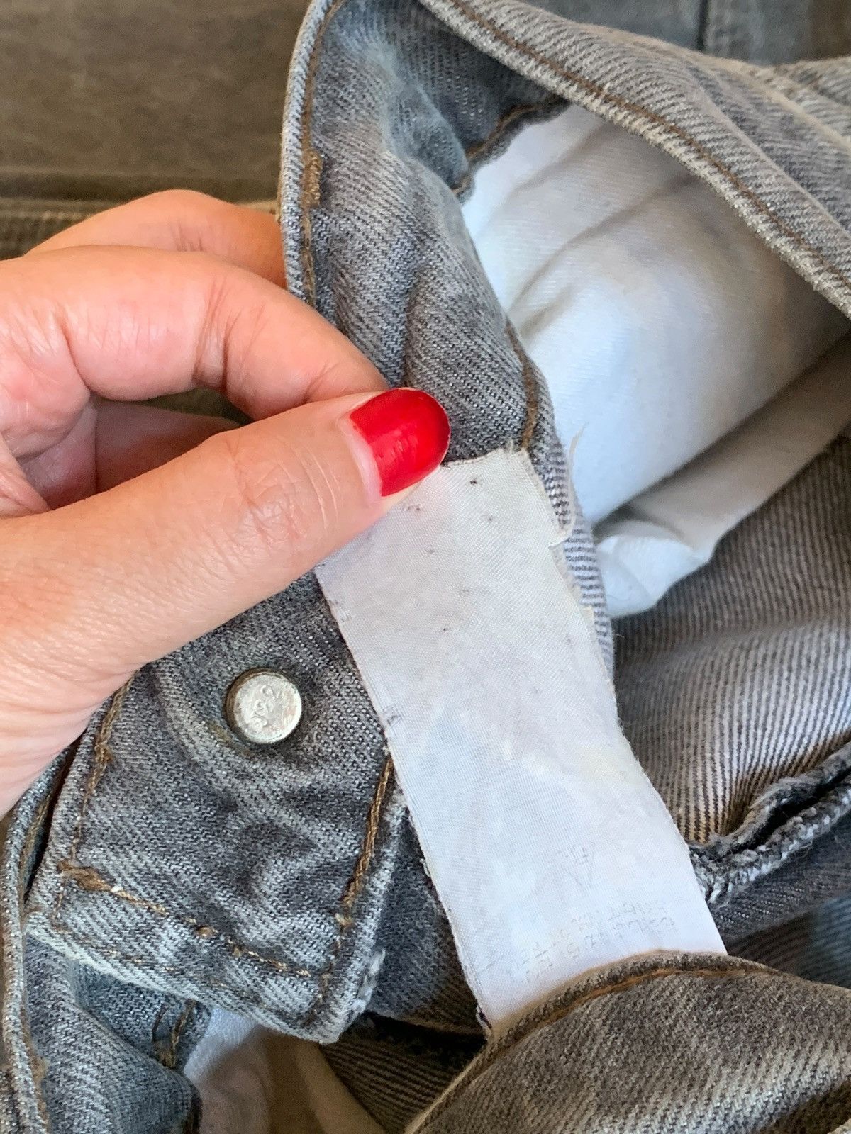 Levi's Vintage 90s Levis White Tag Frayed Hem Classic Baggy Jeans Size US 32 / EU 48 - 10 Thumbnail