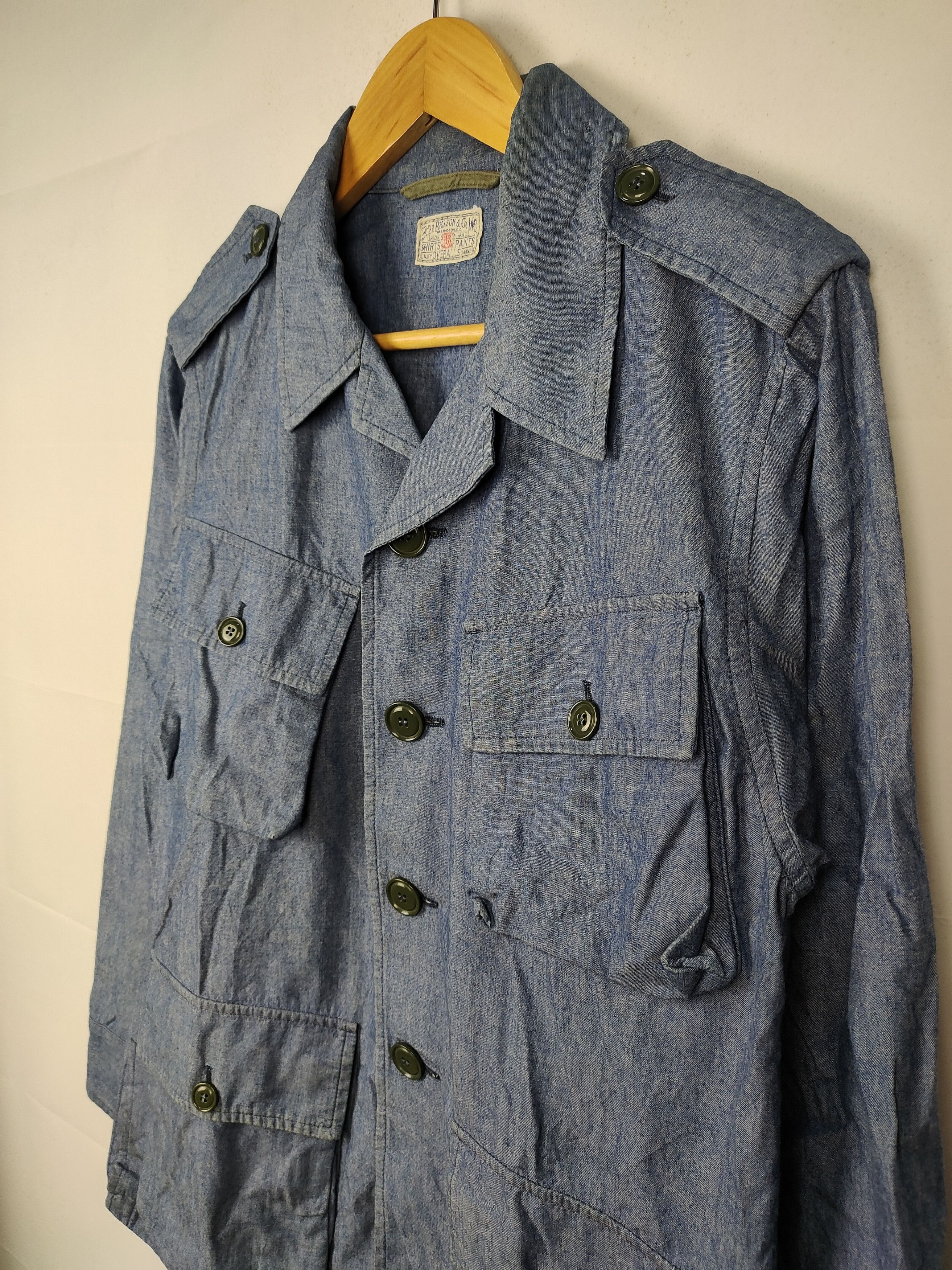 Buzz Rickson's Vintage Buzz Ricksons Selvedge Slant Pocket BDU field jacket Size US M / EU 48-50 / 2 - 4 Thumbnail