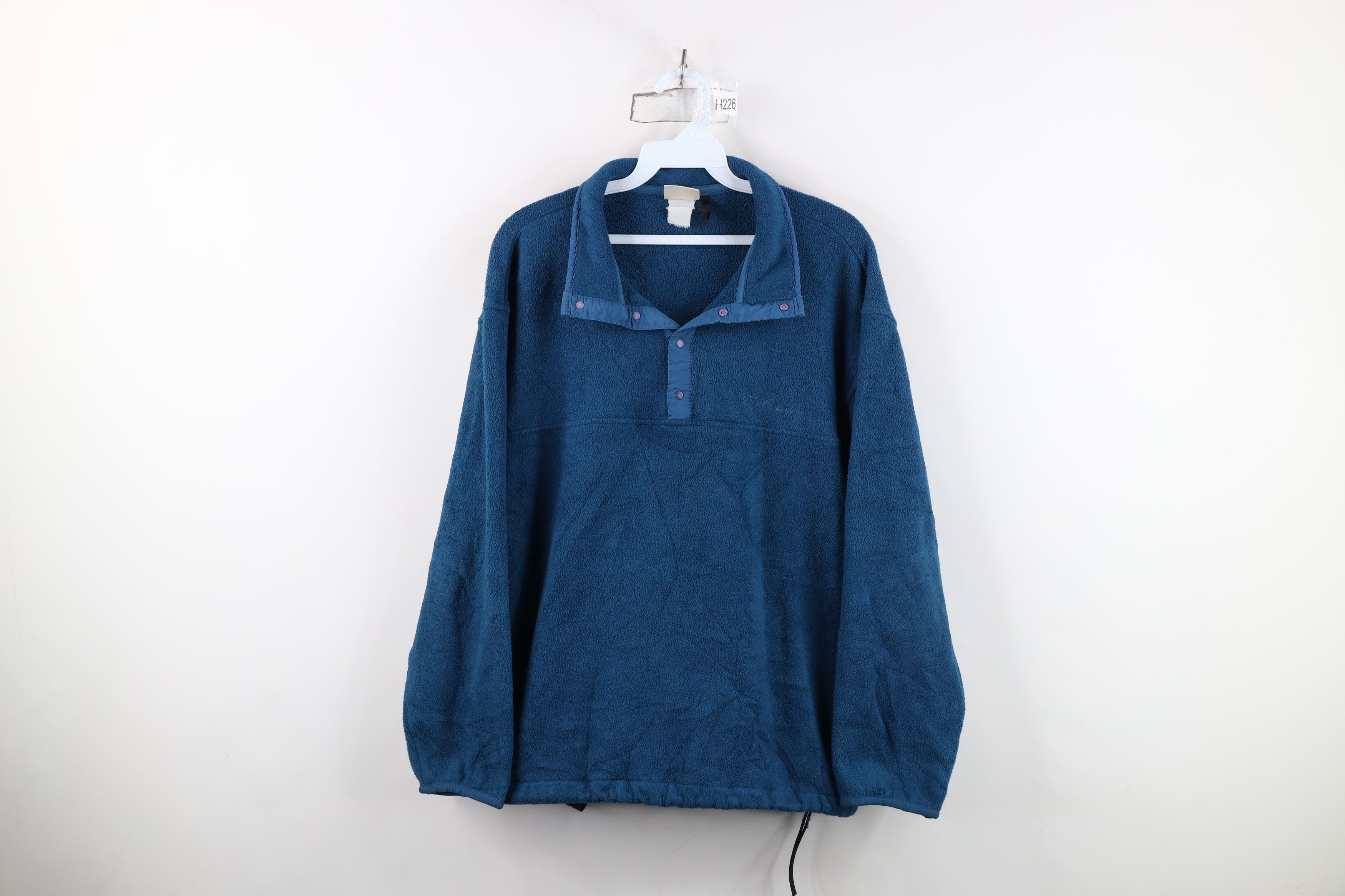 L.L. Bean Vintage 90s LL Bean Script Snap Button Fleece Sweater USA Size L / US 10 / IT 46 - 1 Thumbnail