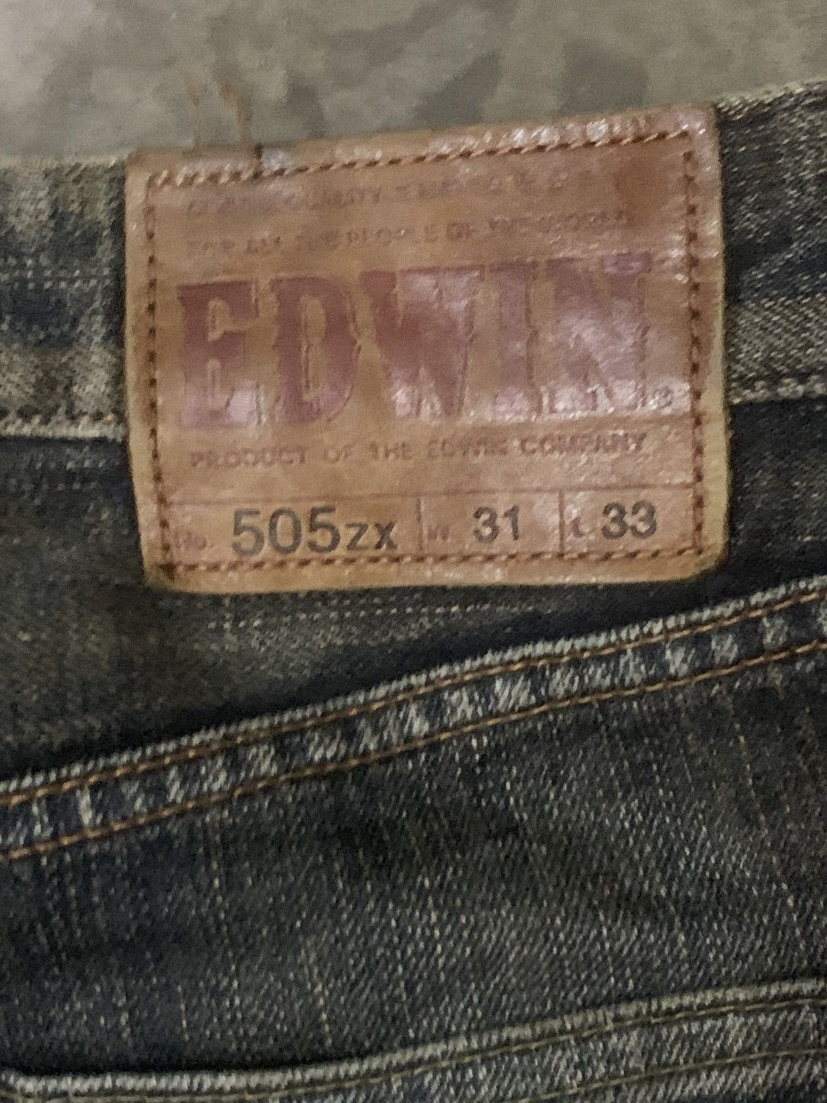 Edwin Edwin 505ZX Flare Distressed Denim Selvedge Jeans Size US 31 - 10 Thumbnail