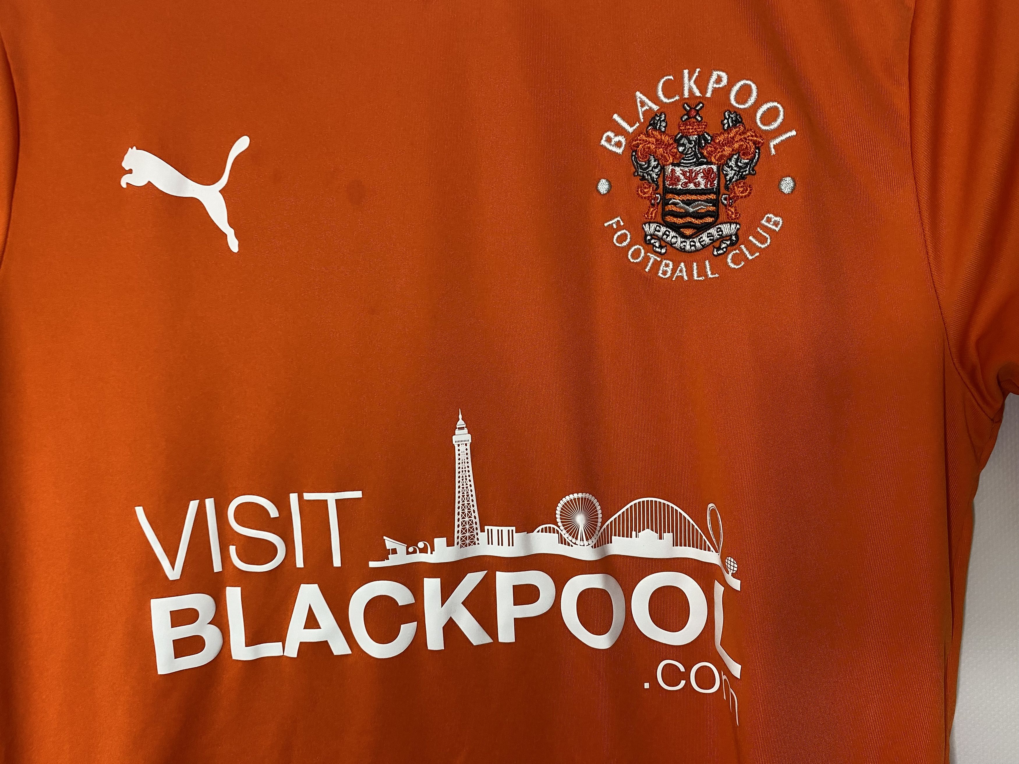 Puma BLACKPOOL FC 2020 2021 HOME FOOTBALL SHIRT SOCCER JERSEY Size US S / EU 44-46 / 1 - 4 Thumbnail