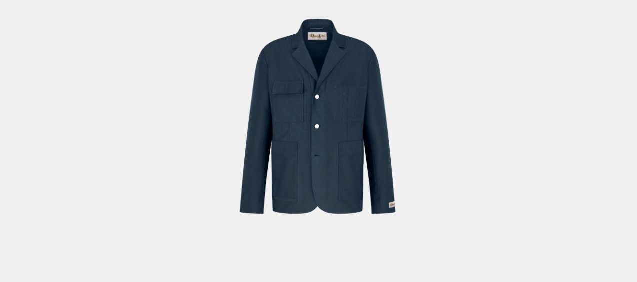 DENIM TEARS × Dior o1w1db10824 Jacket in Navy Blue Size US M / EU 48-50 / 2 - 1 Thumbnail