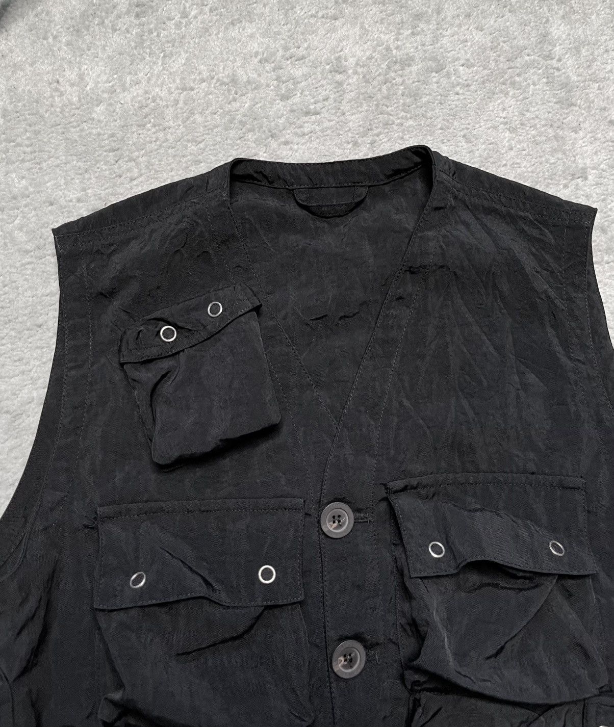 Hugo Boss Vintage Basic Black Vest Avant Garde Cargo Pockets Hugo Boss Size US S / EU 44-46 / 1 - 4 Thumbnail