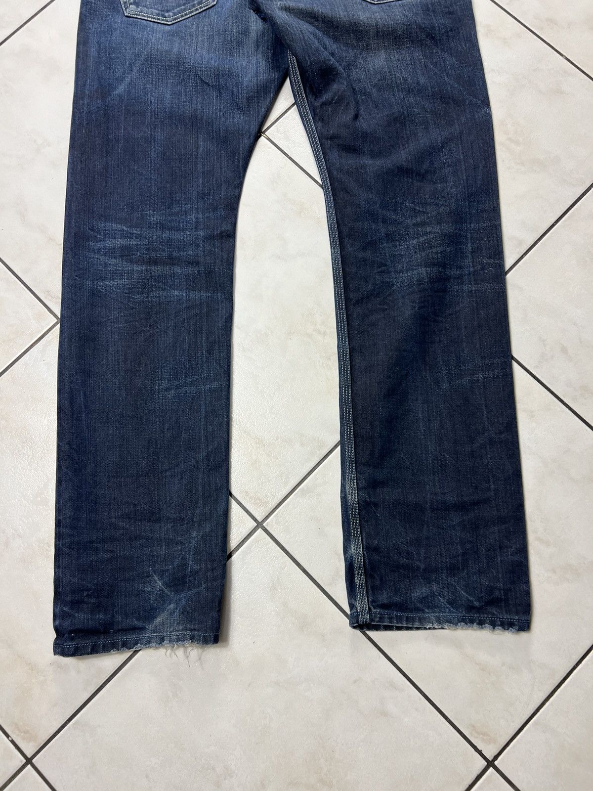 Diesel Vintage Diesel y2k distressed denim jeans blue eyecons pants Size US 34 / EU 50 - 14 Thumbnail