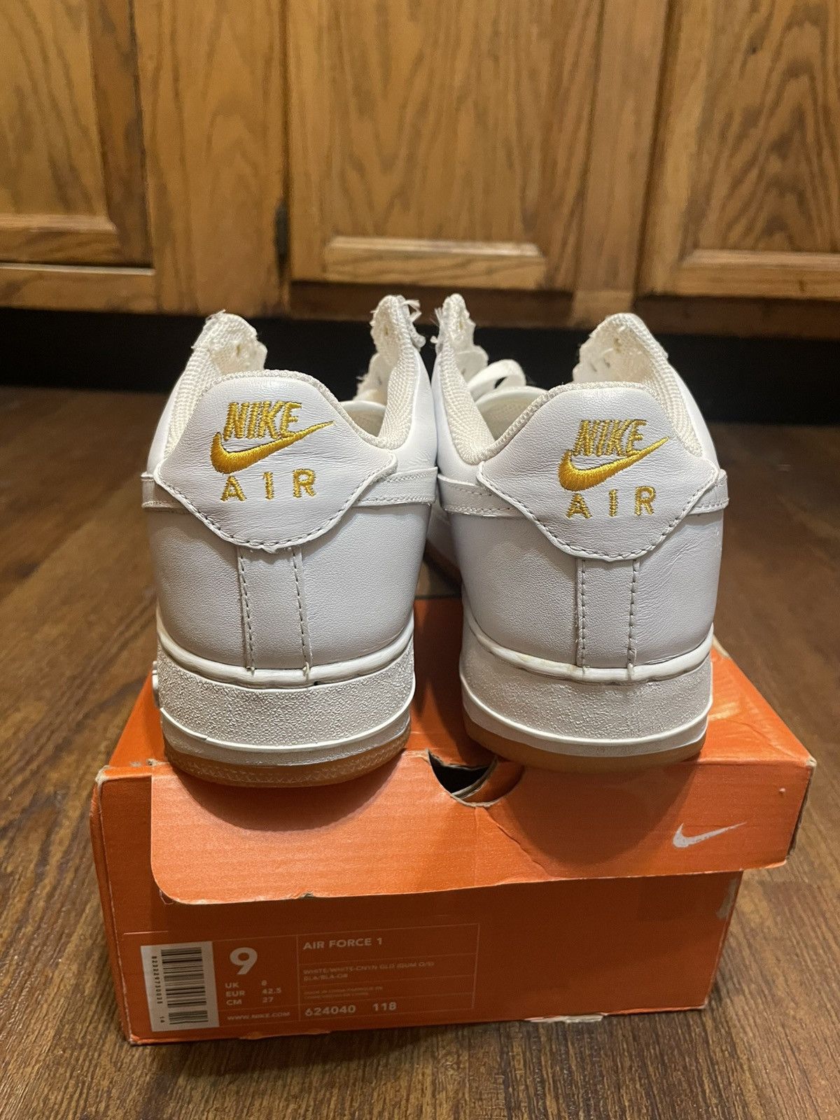 Nike × Vintage Nike Air Force 1 Canyon Gold 2002 Size US 9 / EU 42 - 4 Thumbnail