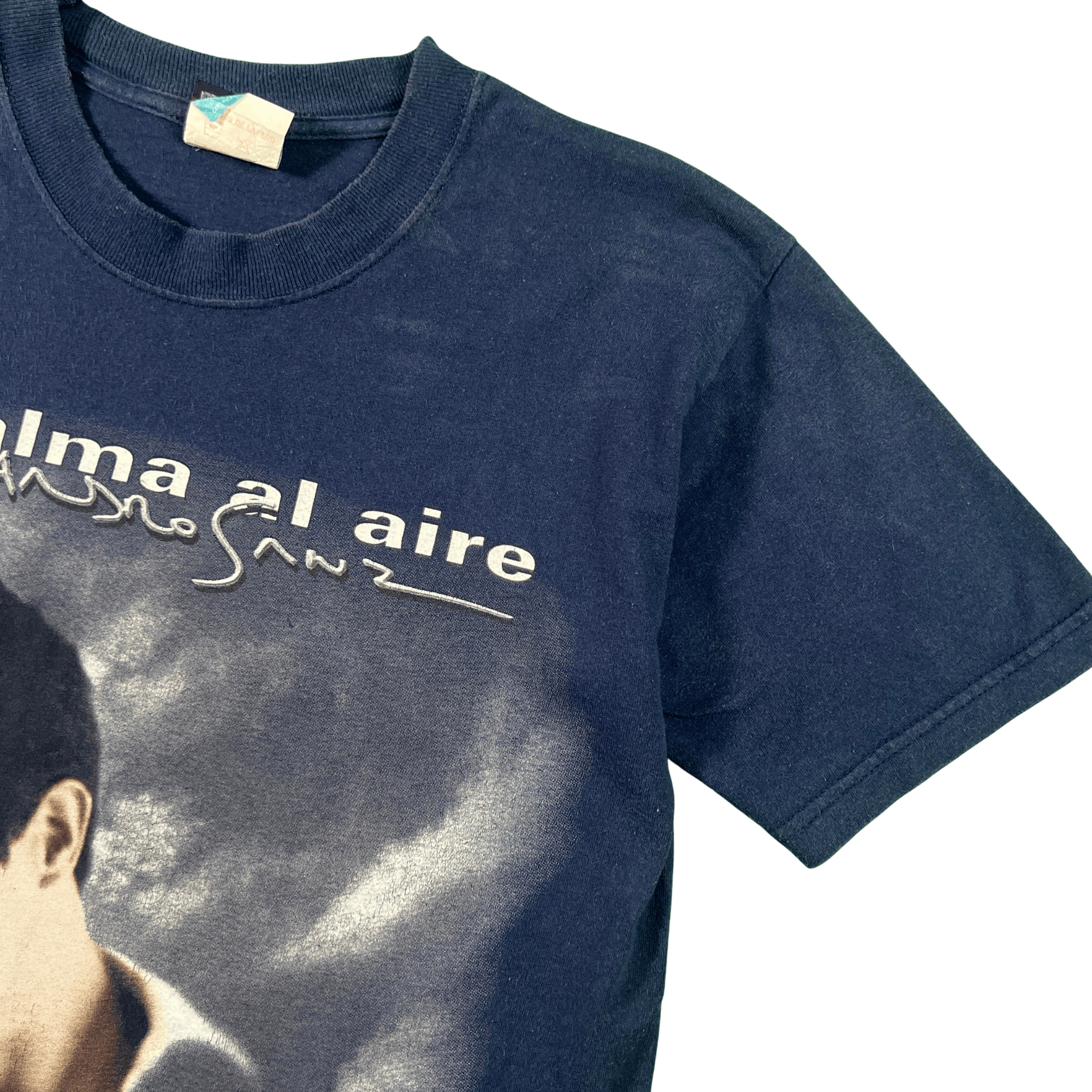 Vintage T-Shirt Vintage Alejandro Sanz 'el al aire' - Marine -Small Size US S / EU 44-46 / 1 - 3 Thumbnail