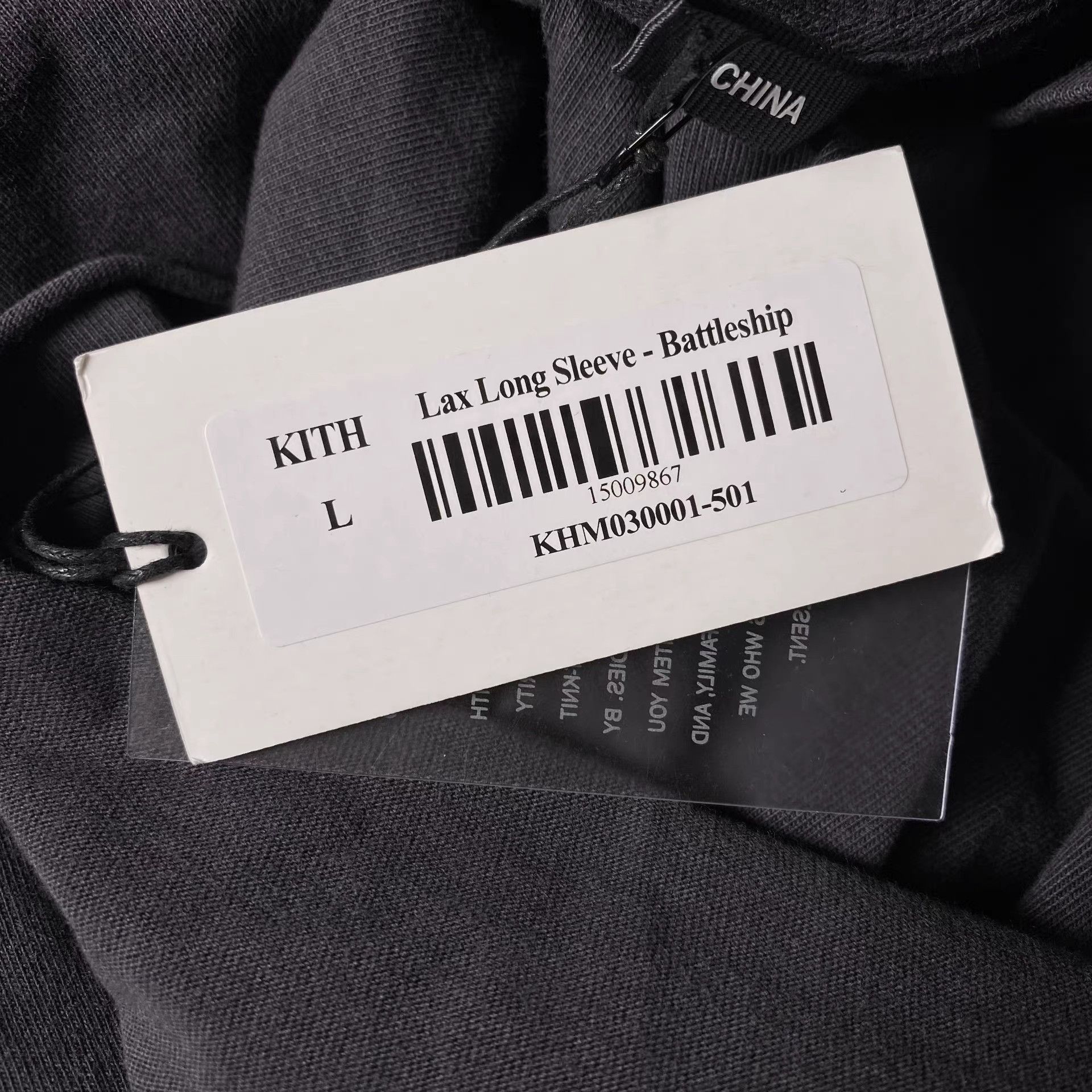Kith KITH Lax Long Sleeve Battleship Long Sleeve Tee Charcoal Size US L / EU 52-54 / 3 - 5 Thumbnail