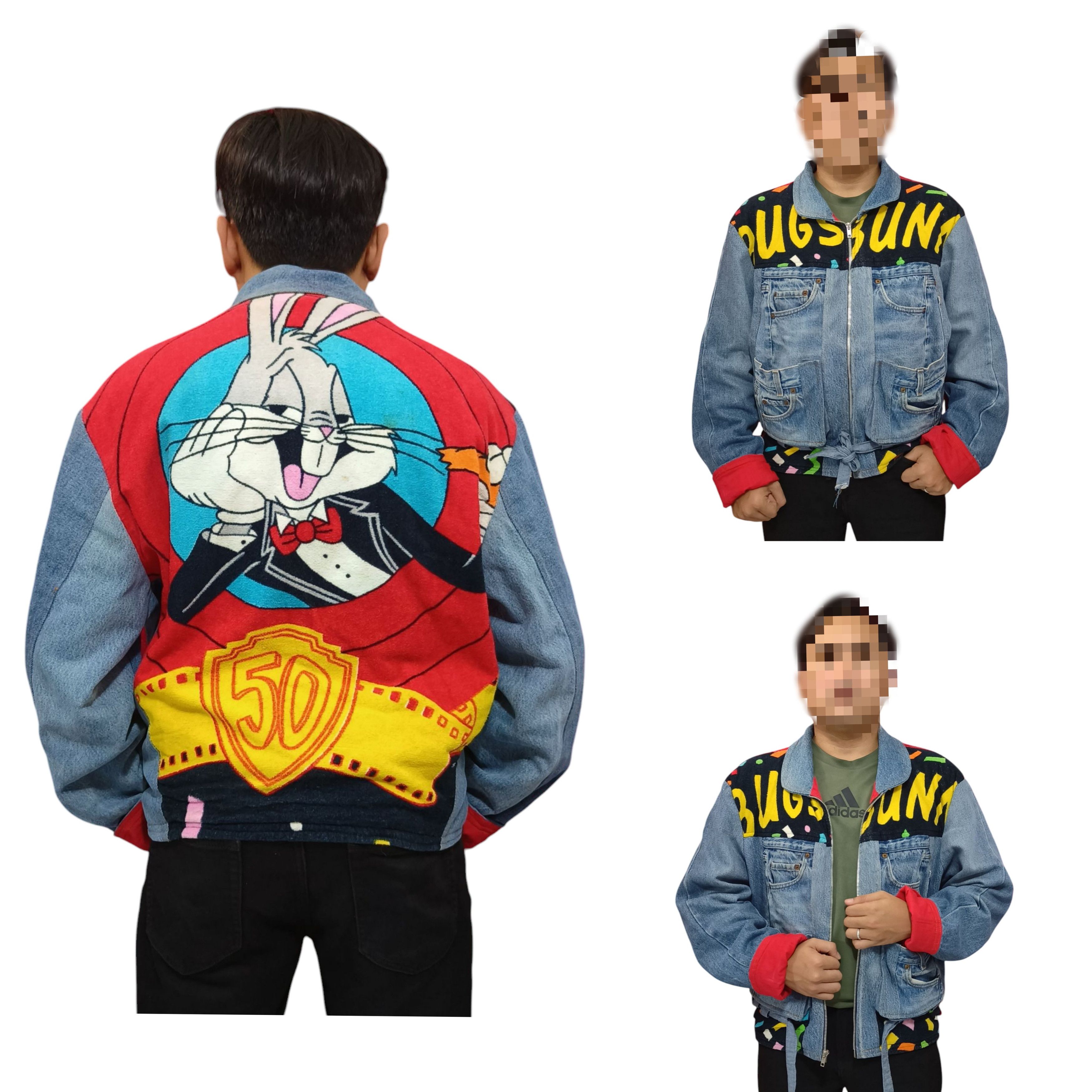 Too Cute Guetta Bros. Vintage BUGS BUNNY TOO CUTE Guetta Bros Disney Denim Jacket Size US M / EU 48-50 / 2 - 5 Thumbnail