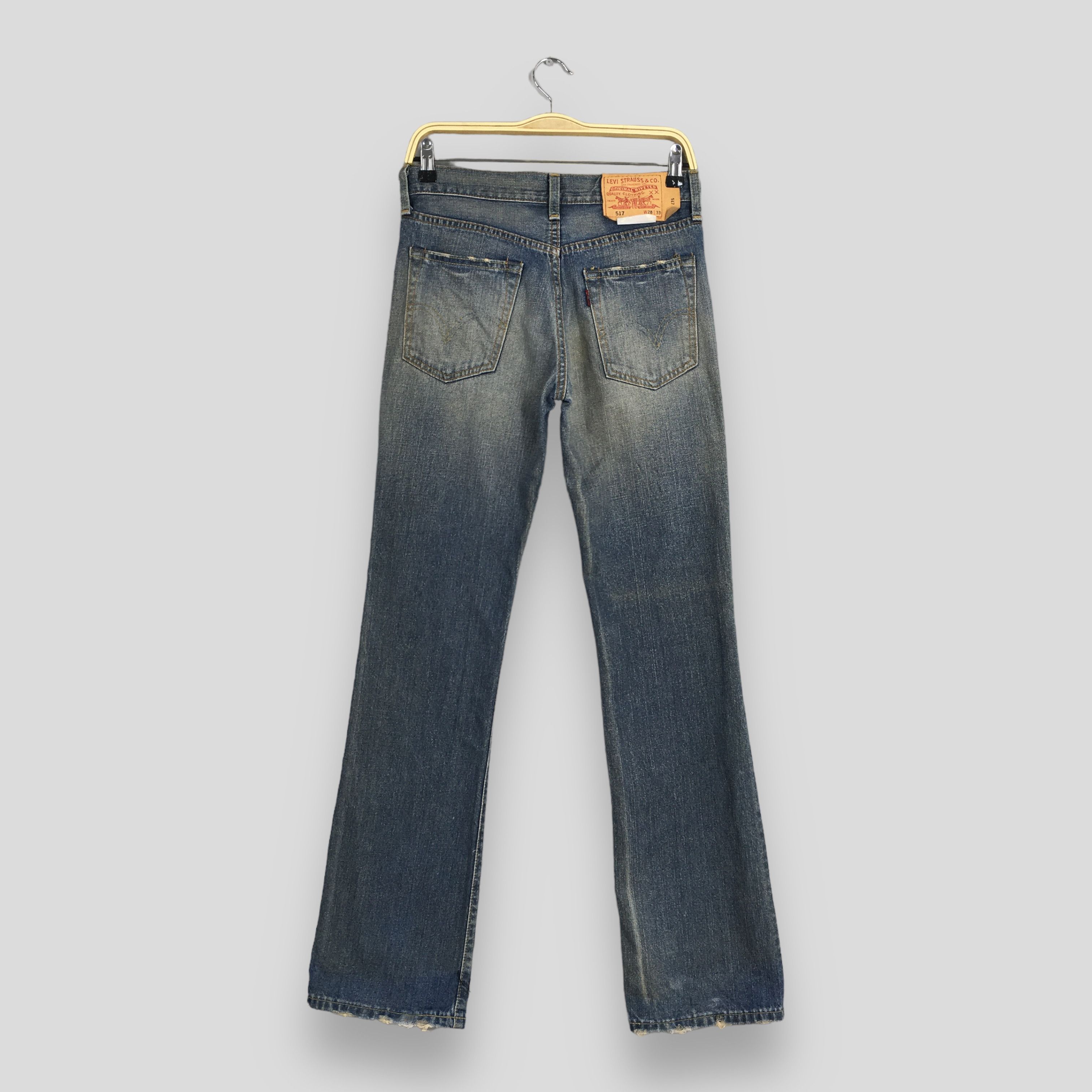 Levi's Size 27x31.5 Vintage Levi's 517 Bootcut Flare Jeans S1980 Size 27" / US 4 / IT 40 - 8 Thumbnail