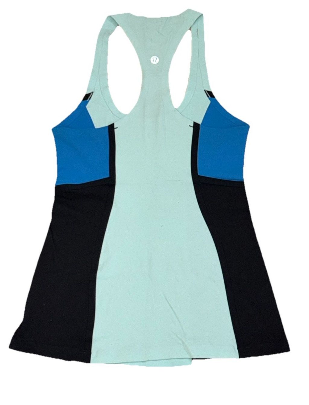 Lululemon LULULEMON COOL RACERBACK TANK TOP AQUAMARINE BLUE BLACK SZ4 Size S / US 4 / IT 40 - 2 Thumbnail