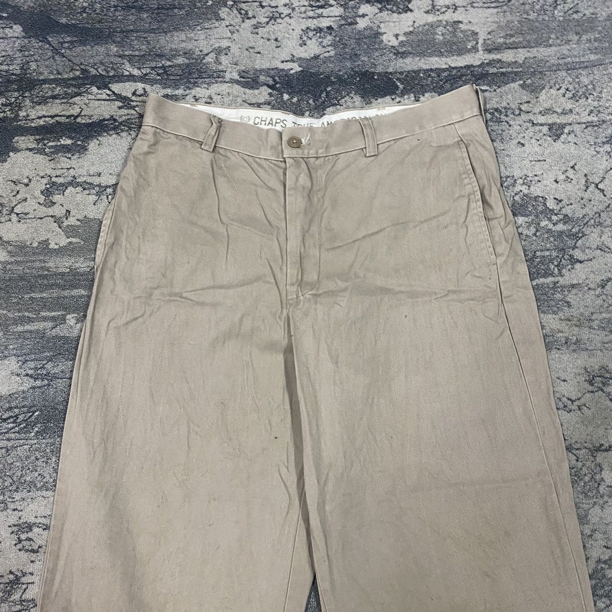 Chaps × Chaps Ralph Lauren × Vintage Vtg Chaps True American Baggy Chino Pants Size US 32 / EU 48 - 2 Thumbnail