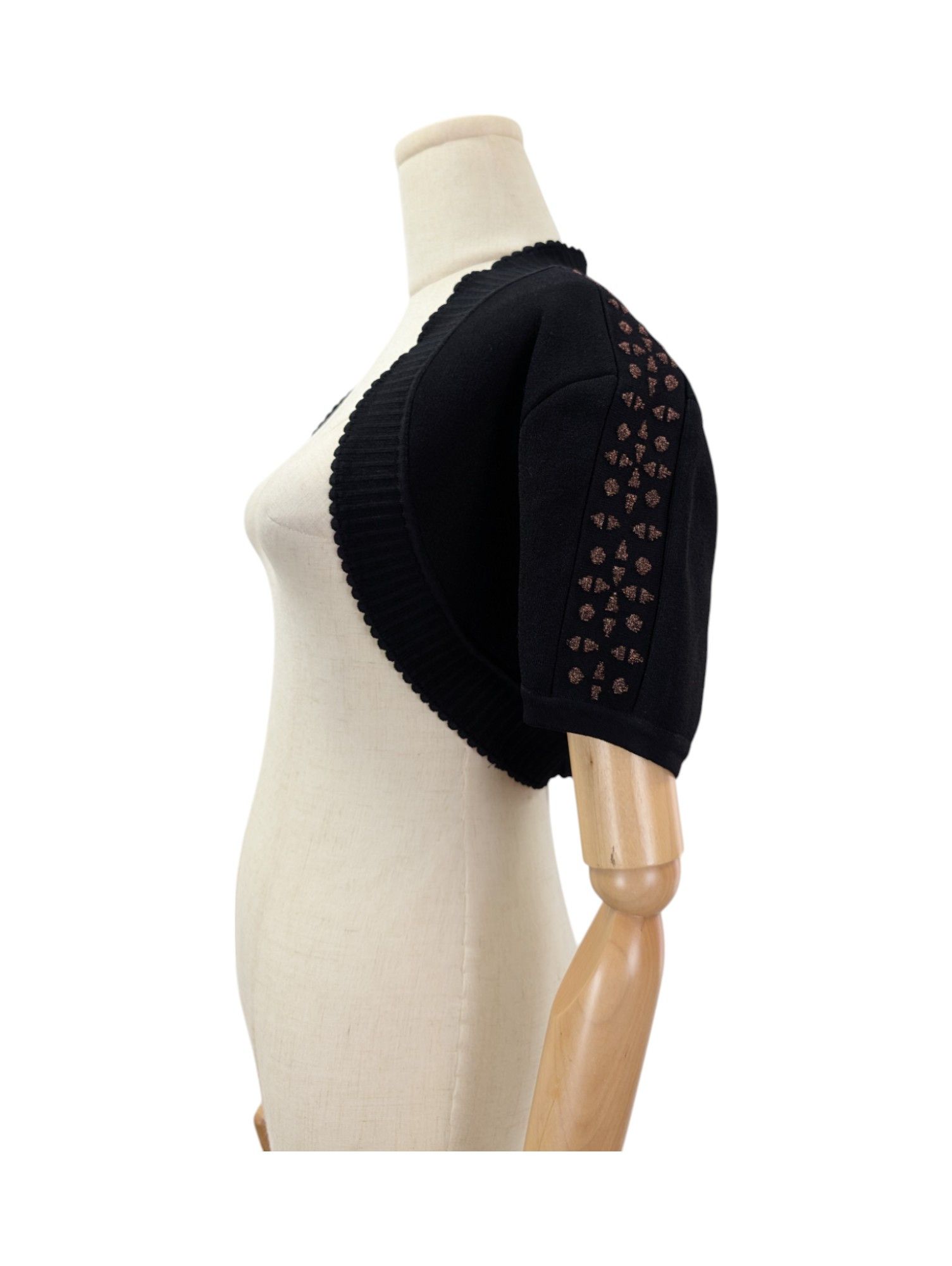 Alaia Alaia Black And Bronze Cropped Open Top Size M / US 6-8 / IT 42-44 - 5 Thumbnail