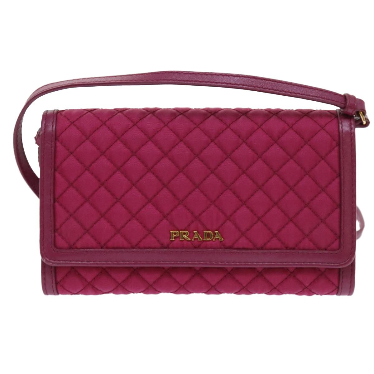 image of Prada Tessuto Wallet in Pink, Women's