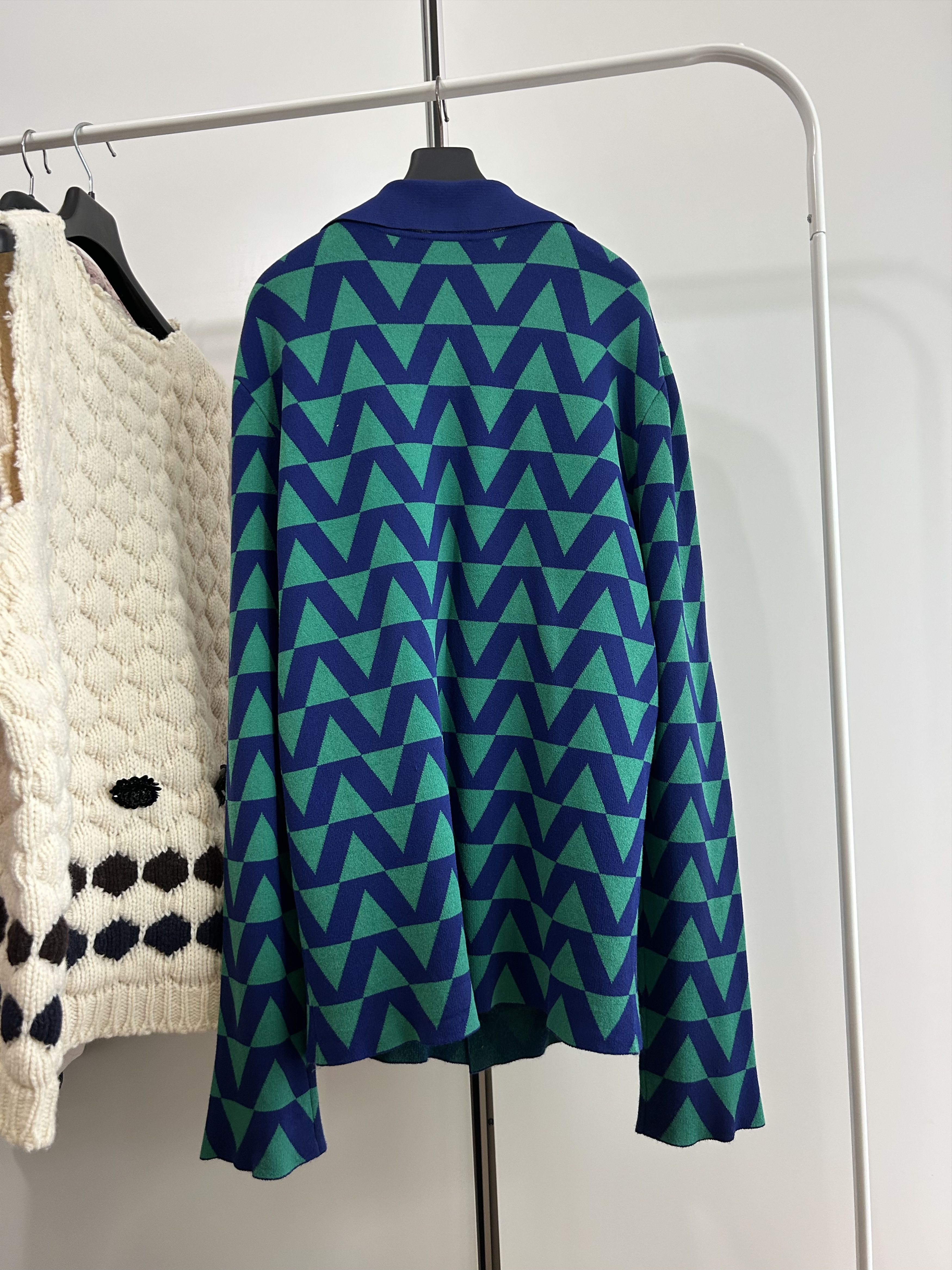 Raf Simons RAF SIMONS S/S 13 Geometric Knit Jacket Size US L / EU 52-54 / 3 - 3 Thumbnail