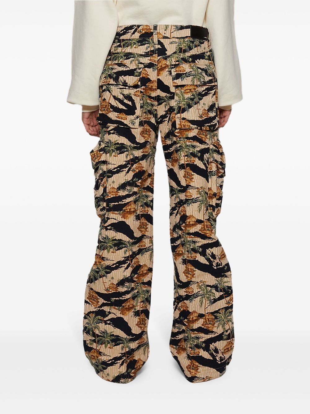Amiri o1s1wg110825 Repeat Palm Baggy Cargo Pants in Multicolor Size US 34 / EU 50 - 5 Thumbnail