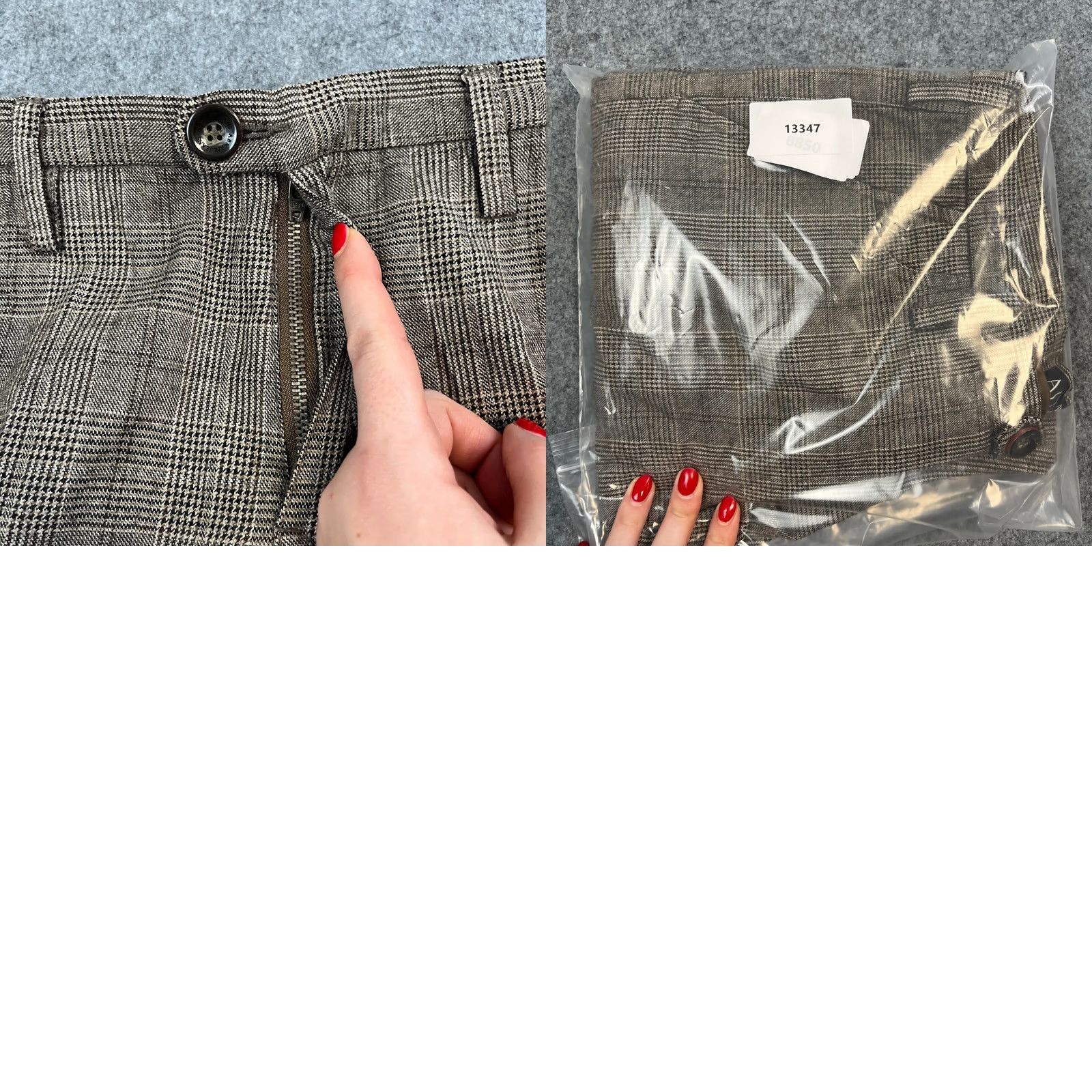 Armani Armani Mens Wool Trousers Pants Straight 32 Grey Check Plaid Jeans Regular Size US 32 / EU 48 - 9 Thumbnail