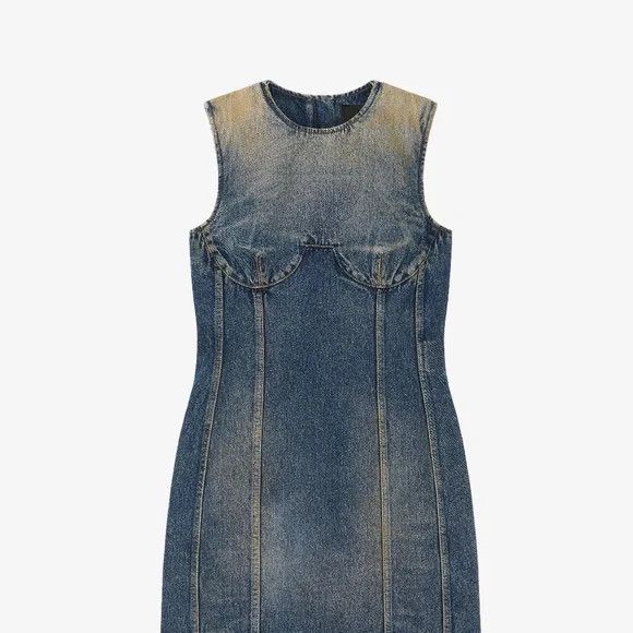 Givenchy GIVENCHY Denim Mini Dress - MILITARY BLUE - NEW WITH TAGS Size M / US 6-8 / IT 42-44 - 3 Thumbnail