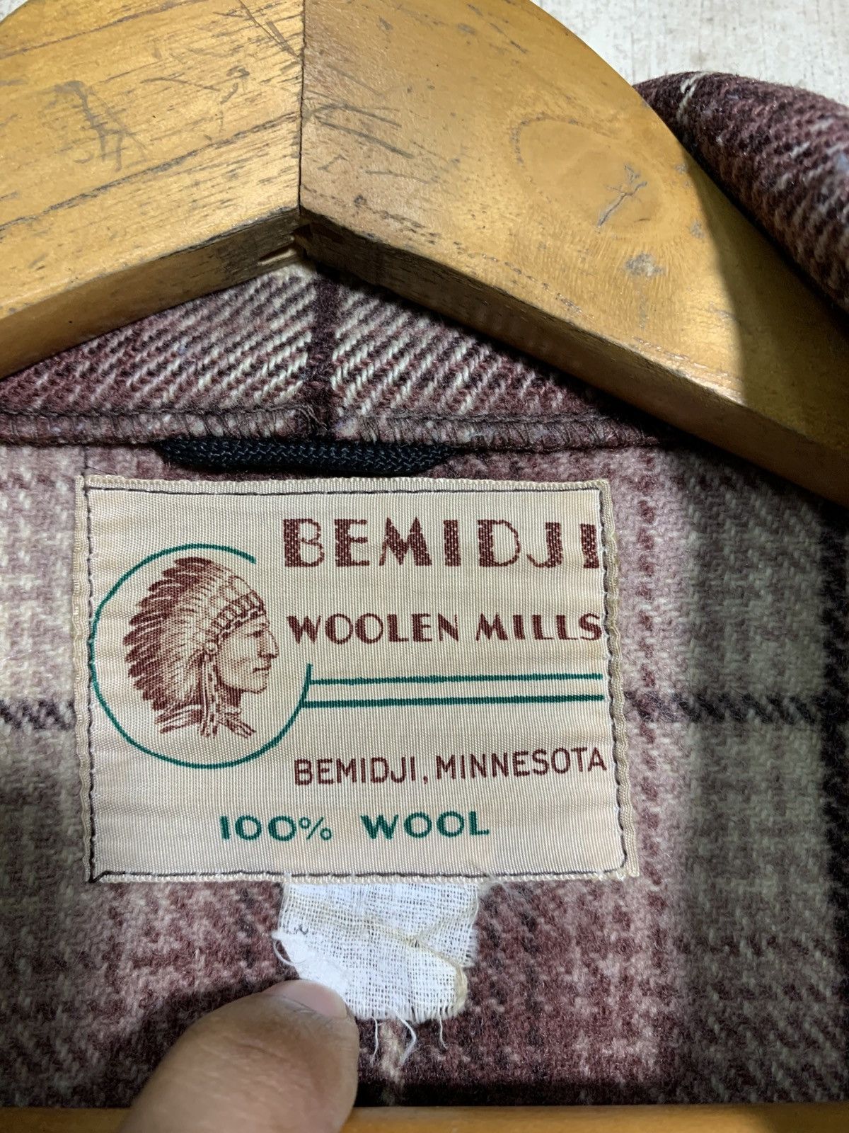 Vintage × Woolrich Woolen Mills 🔥VTG 60s BEMIDJI WOOLEN MILLS SHADOW PLAID Size US M / EU 48-50 / 2 - 7 Thumbnail