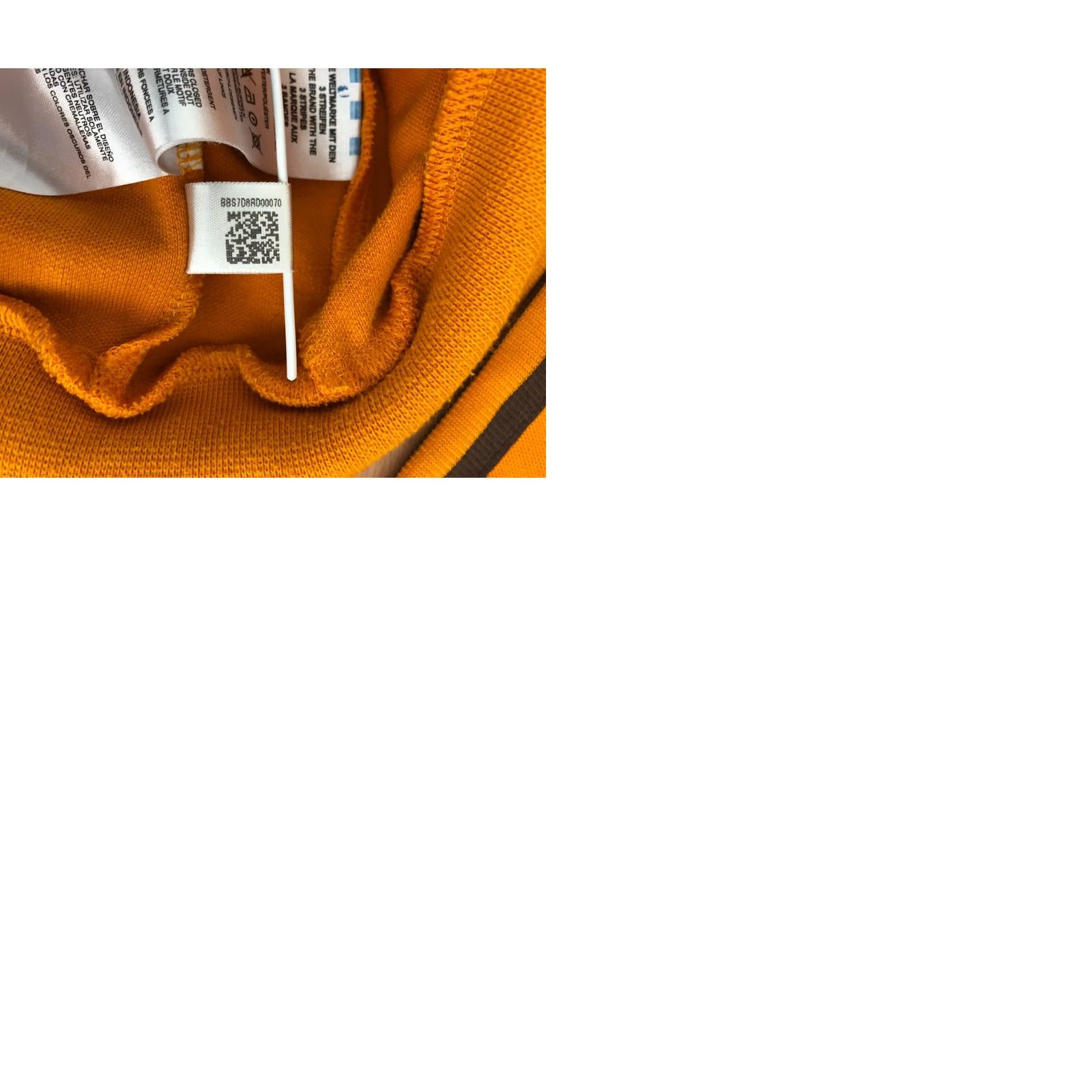 Adidas adidas Zip Track Jacket Cotton Blend Men Size S Yellow Jacket Size US S / EU 44-46 / 1 - 9 Thumbnail