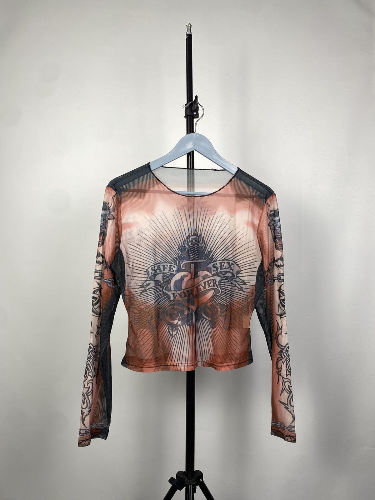 Designer × Japanese Brand Save The Queen Jean Paul Gaultier Style Mesh Top Blouses Size M / US 6-8 / IT 42-44 - 1 Thumbnail