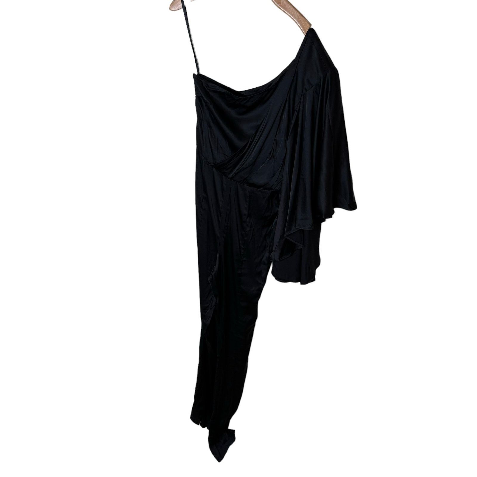 REVOLVE MICHAEL COSTELLO Sakura Jumpsuit in Black One Shoulder Small Size 27" / US 4 / IT 40 - 8 Thumbnail