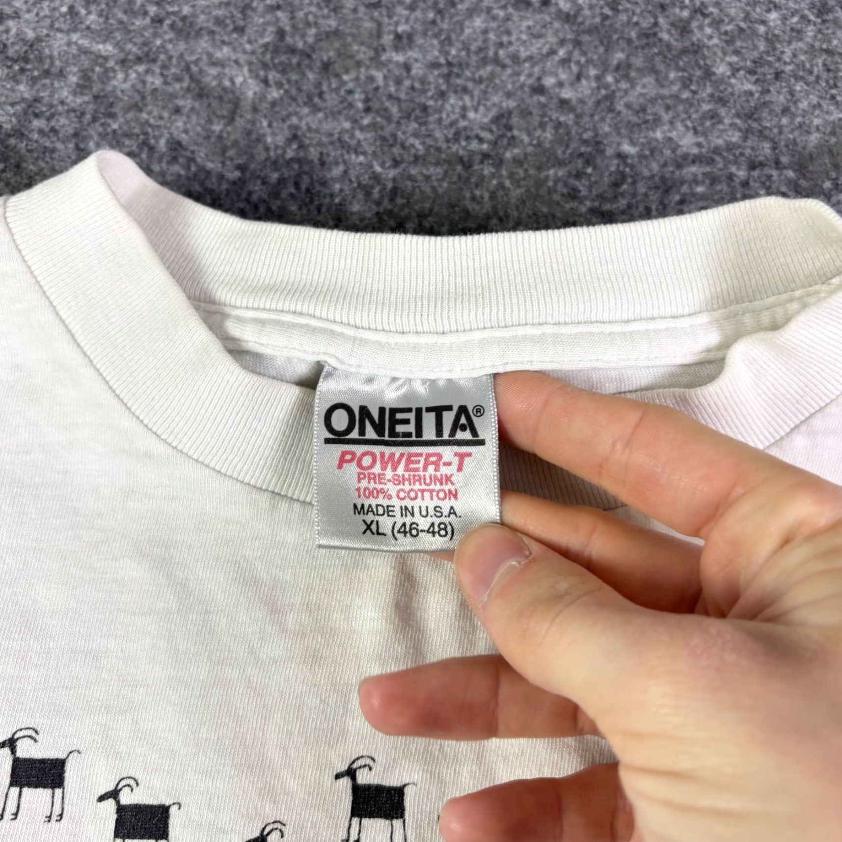 Vintage VINTAGE Oneita Power-T Kokopelli Quartet T-Shirt XL White 90s Men Graphic Tee Short Sleeve Boho Ancient Originals Size US XL / EU 56 / 4 - 5 Thumbnail