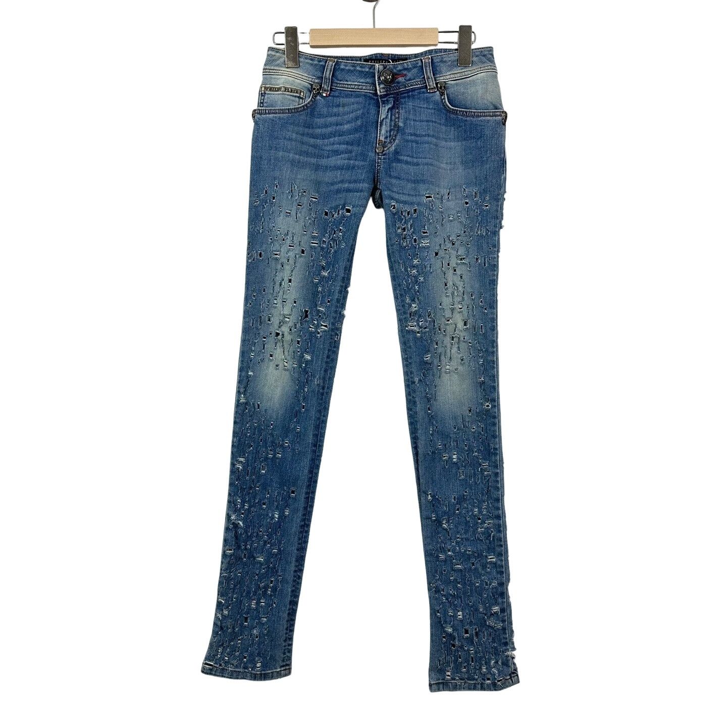 Philipp Plein Philipp Plein Distressed Jeans Size 26 Size 26" / US 2 / IT 38 - 1 Thumbnail