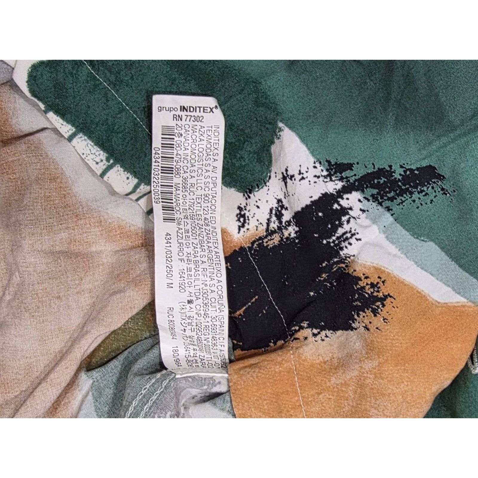 Zara Zara Men's Multicolor Art Y2K Abstract Shirt Medium A003330 Size US M / EU 48-50 / 2 - 6 Thumbnail