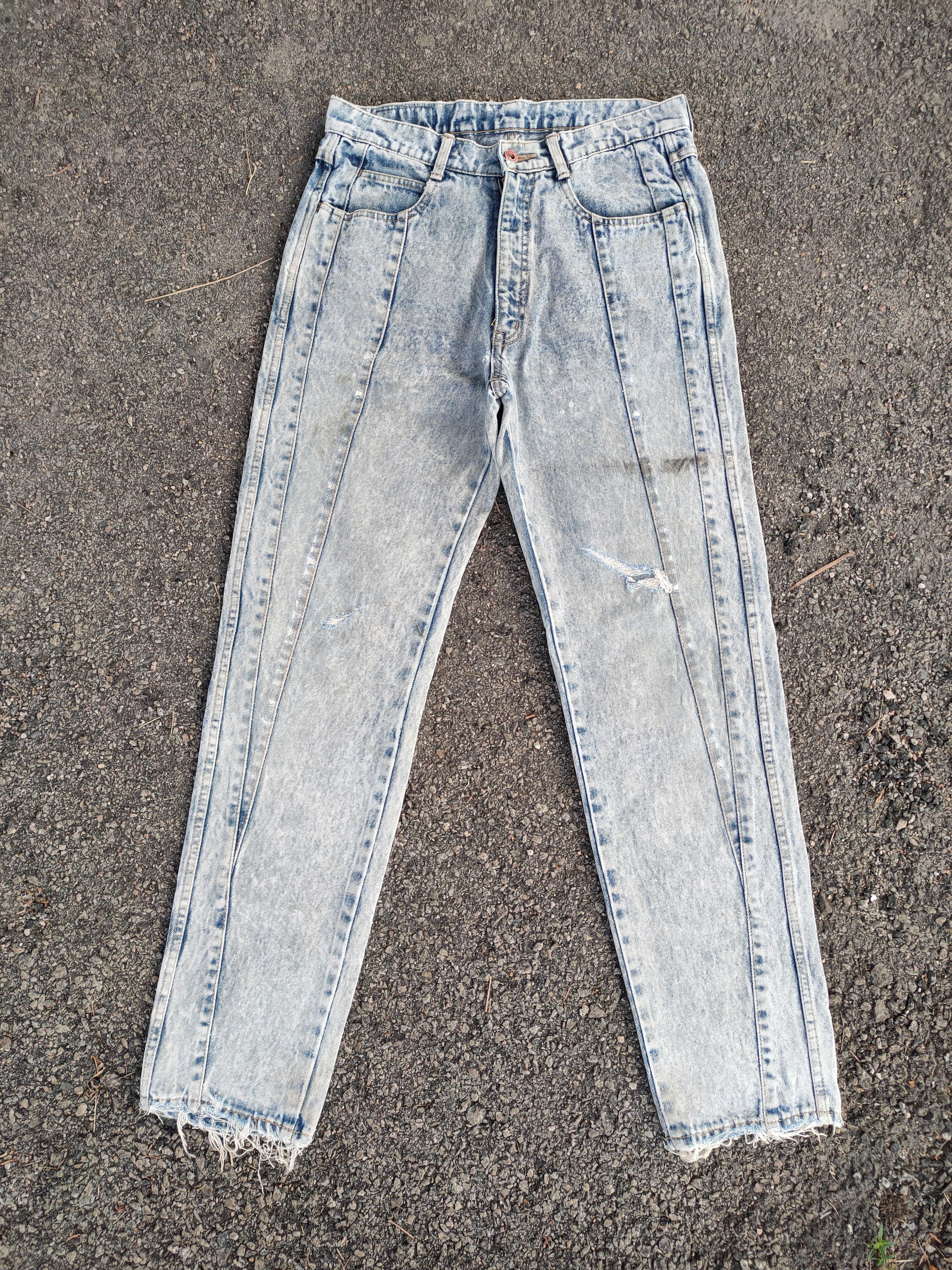 Japanese Brand × Jean × Vintage VINTAGE THREEPAL FADED RIPPED JEANS DENIM PANTS Size US 32 / EU 48 - 1 Thumbnail