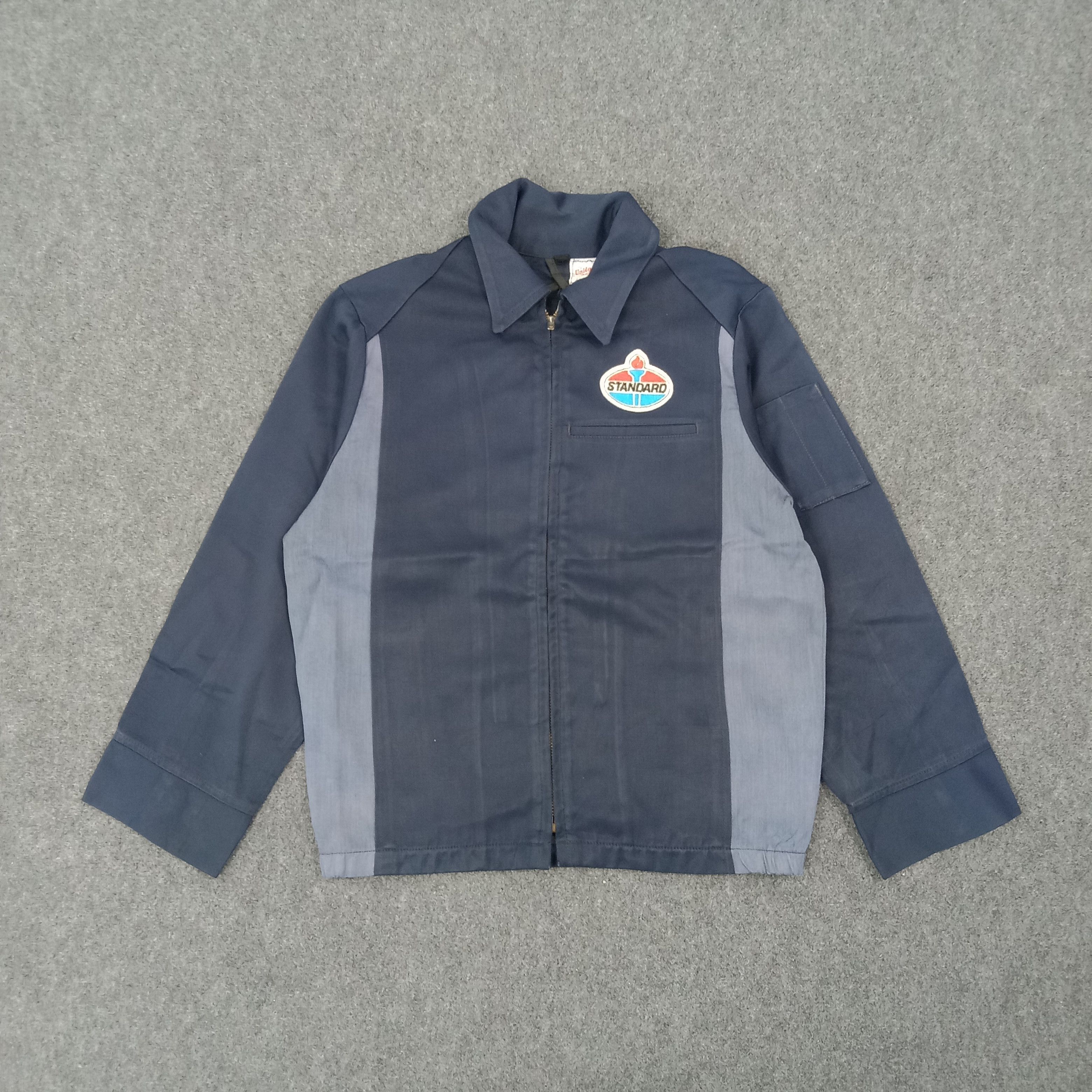 Vintage Unitog Standard Oil 70s American Workwear Jacket C263N19 Size US M / EU 48-50 / 2 - 1 Thumbnail