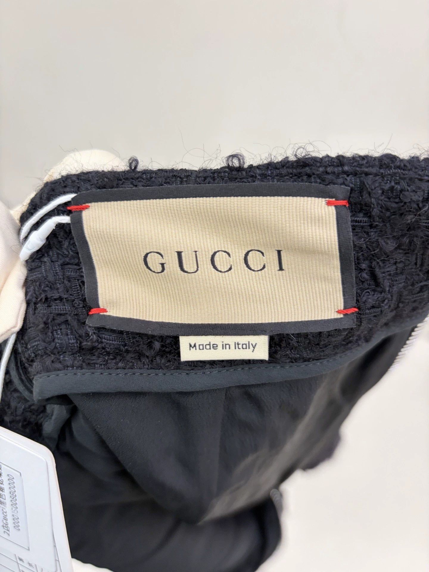 Gucci Gucci pre-owned black tweed mini skirt 36 Size 26" / US 2 / IT 38 - 3 Thumbnail