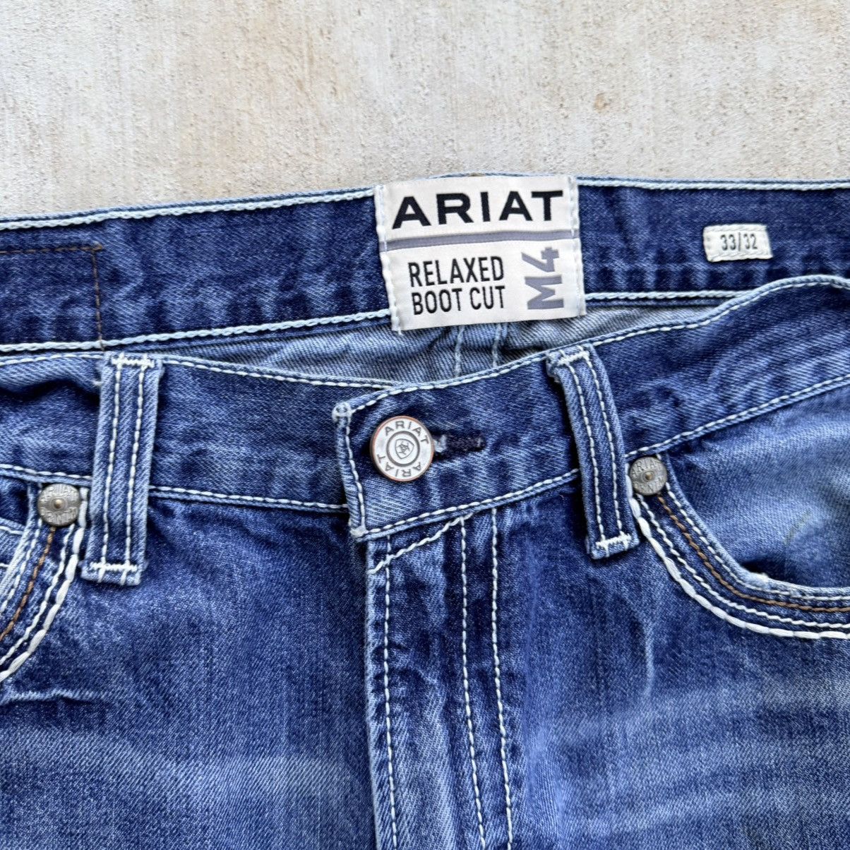 Ariat Ariat M4 Relaxed Boot Cut Jeans Men Size 33x32 Western Size US 33 - 3 Thumbnail