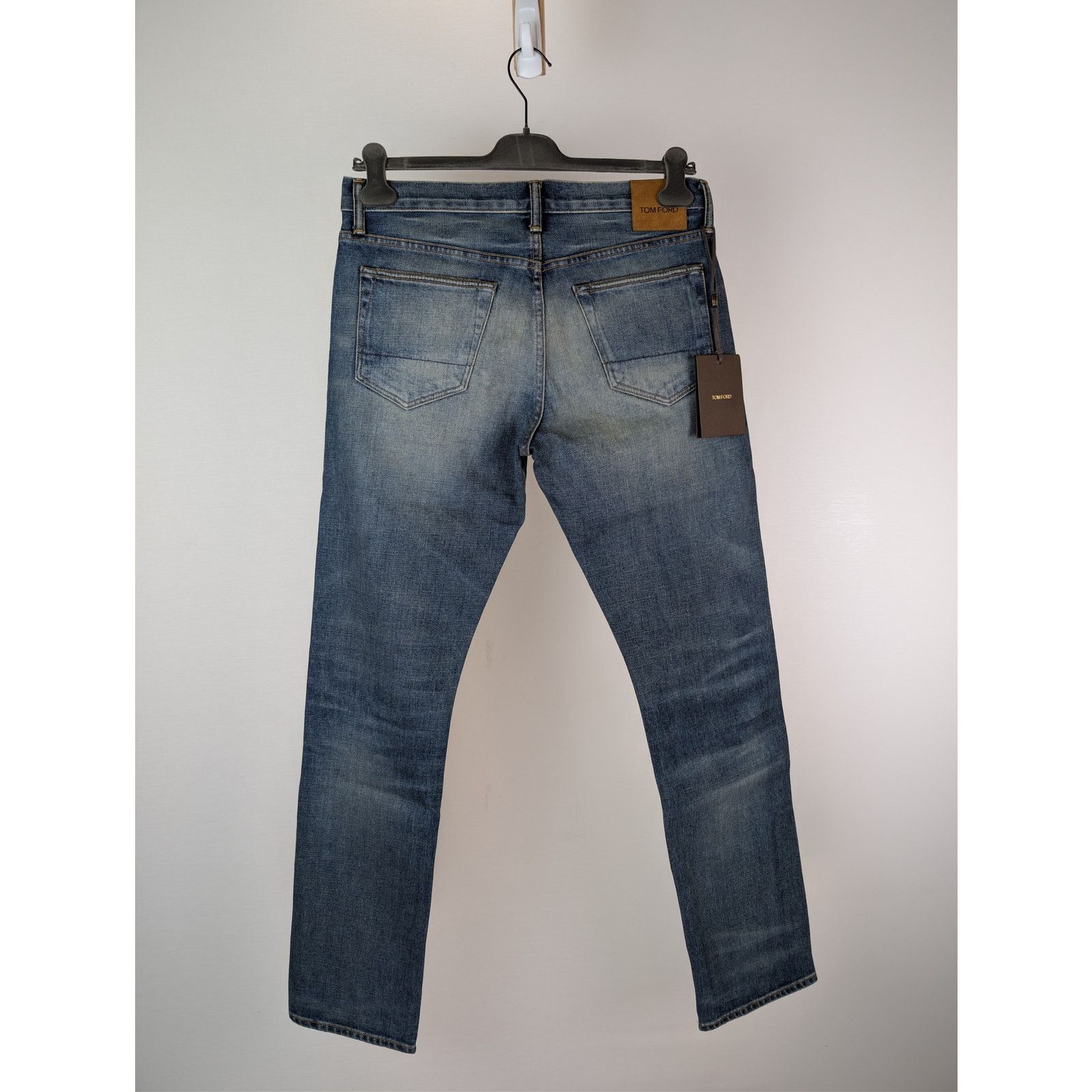 Tom Ford o1rshd1 Straight Jeans in Indigo Blue 32 Size US 32 / EU 48 - 9 Thumbnail