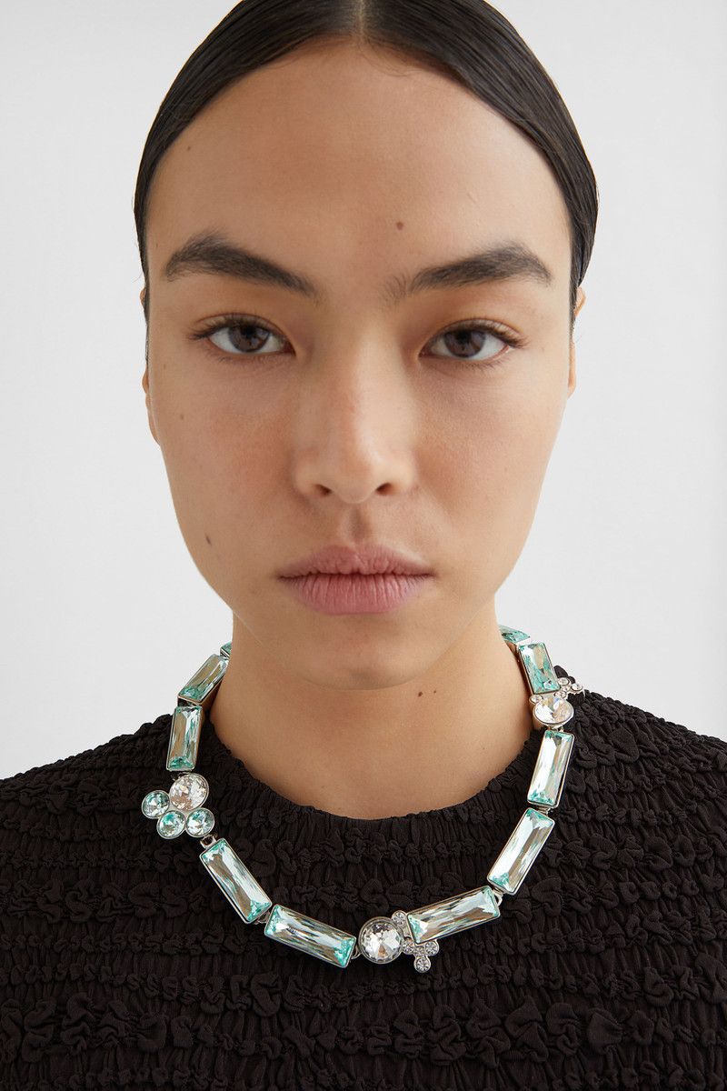 Jil Sander o1loc1c0426 Size:OS/Necklace in Silver/Light Blue Size ONE SIZE - 3 Thumbnail