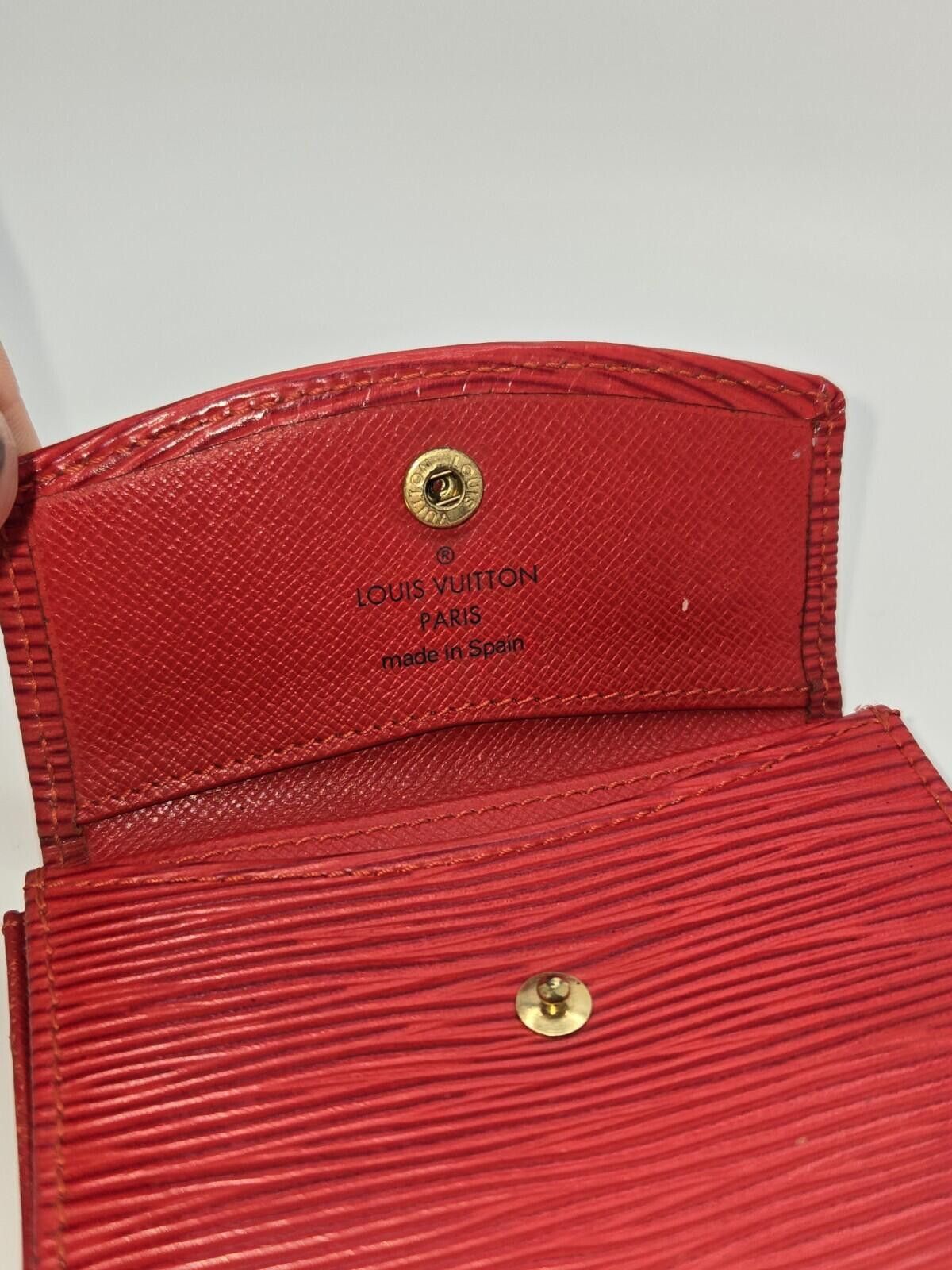 Louis Vuitton Louis Vuitton Epi Leather Castilian Red Wallet Spain M63587 Size ONE SIZE - 6 Thumbnail