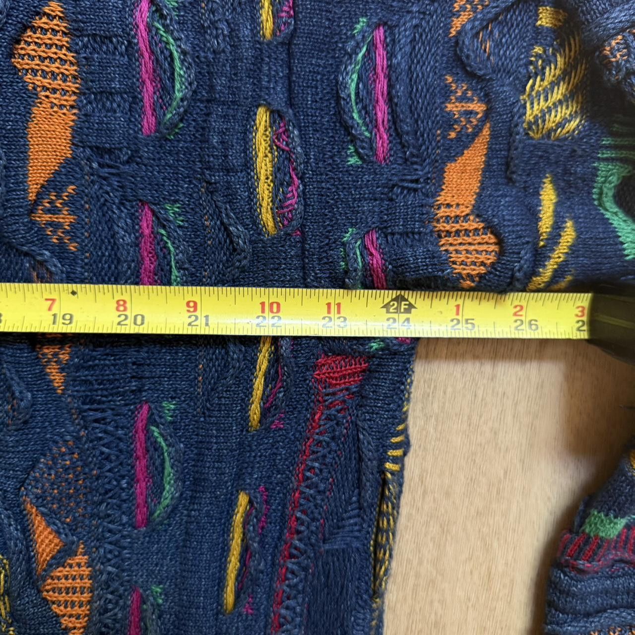 Coogi Vintage Coogi Blues multicoloured cable knit sweater Size US L / EU 52-54 / 3 - 4 Thumbnail