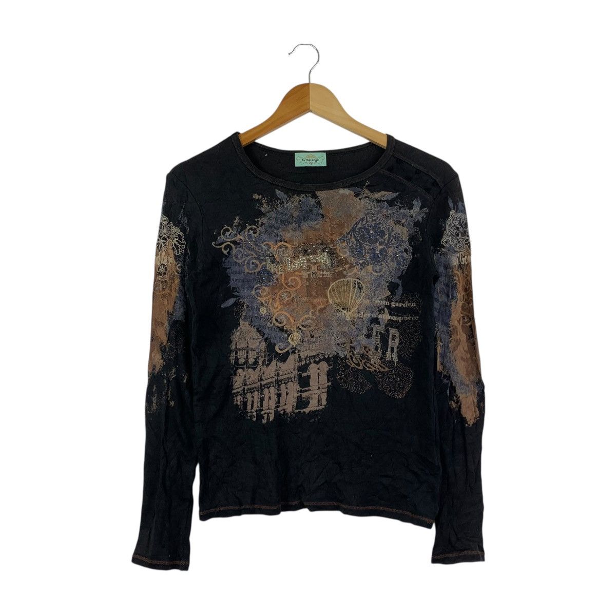 Vintage Vintage “To The Angel” All Over Graphic Long Sleeve Size US L / EU 52-54 / 3 - 1 Thumbnail