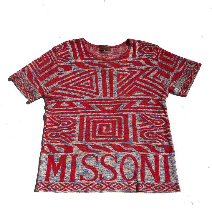 Missoni × Vintage Vintage Missoni italy Missoni Slub Tie Dye Print Polo Shirt Size US M / EU 48-50 / 2 - 4 Thumbnail