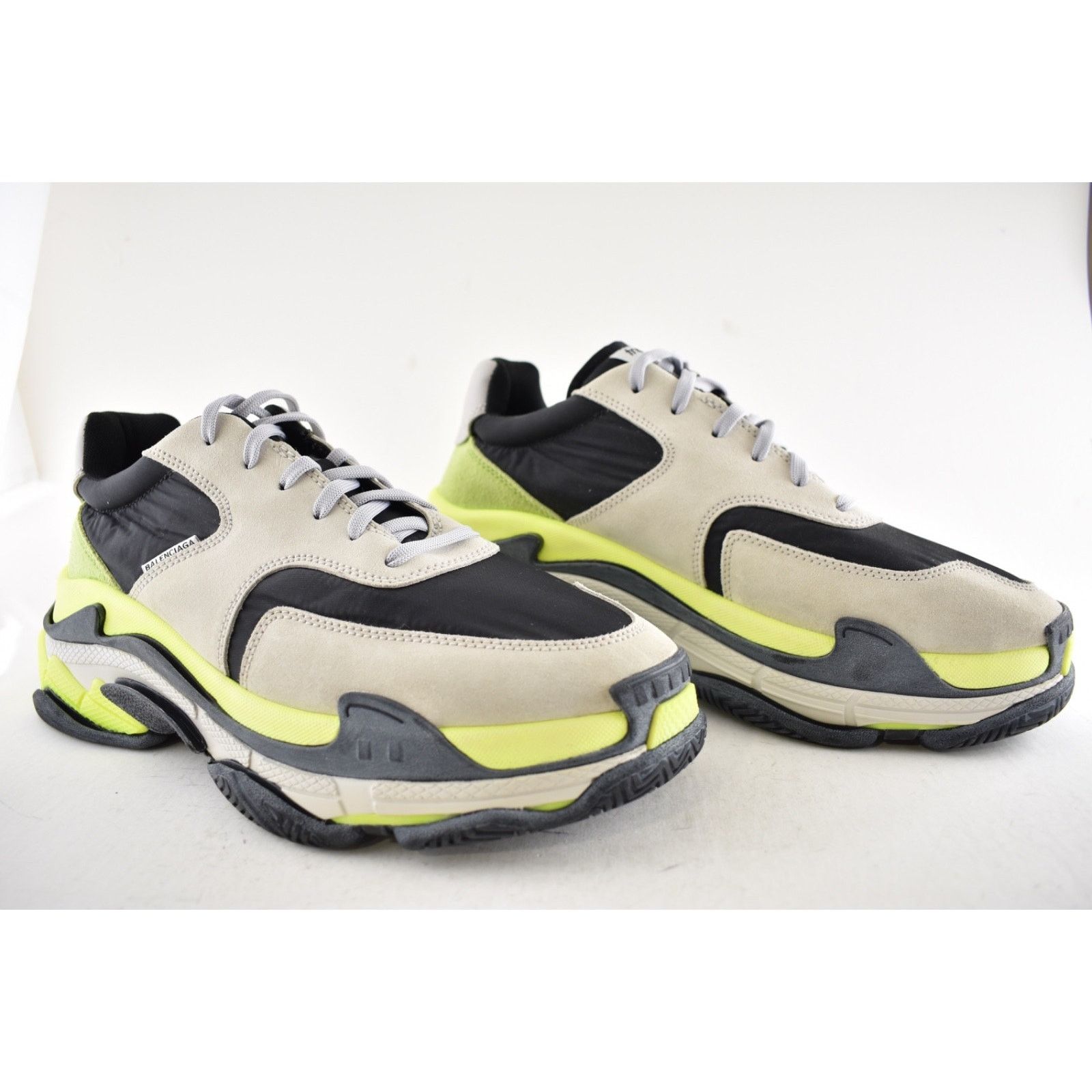 Balenciaga Balenciaga Triple S V2 Black Grey Jaune Sneaker 44 11 Size US 11 / EU 44 - 4 Thumbnail