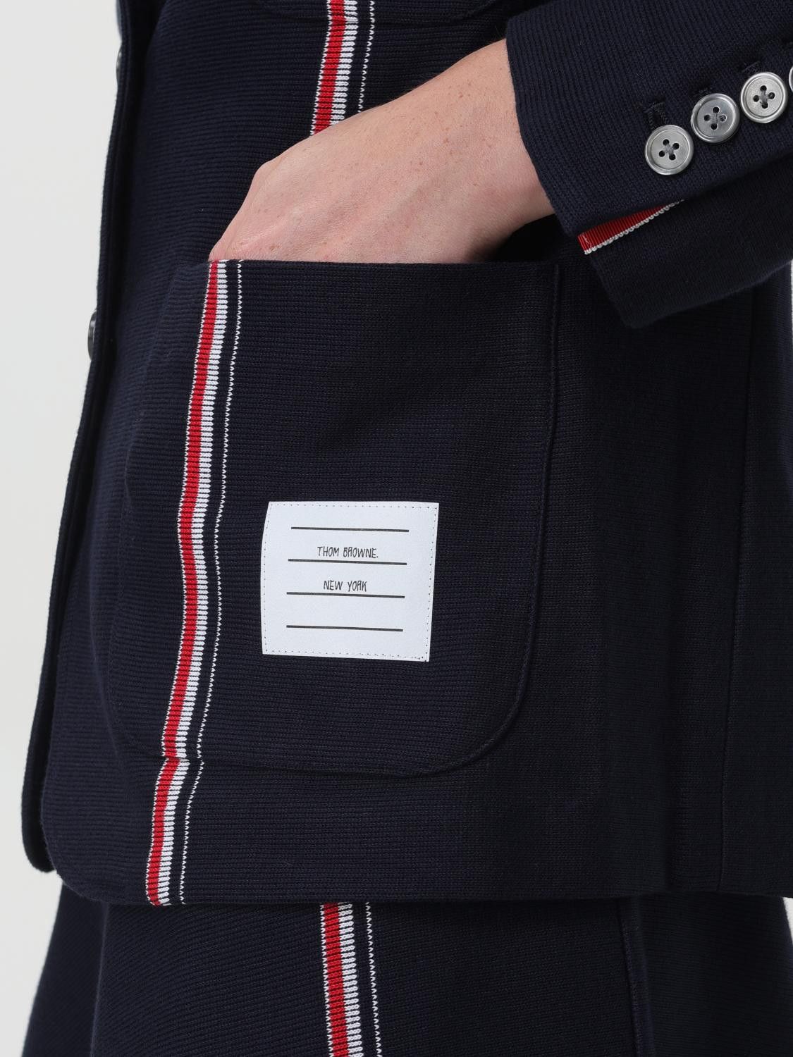 Thom Browne o1s22i1n0924 Single-Breasted Cotton Knit Jacket Size M / US 6-8 / IT 42-44 - 5 Thumbnail