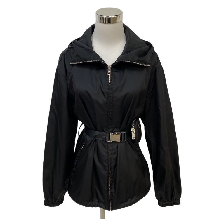 Prada Prada Re-Nylon Belted Jacket Size 42 Size M / US 6-8 / IT 42-44 - 1 Thumbnail