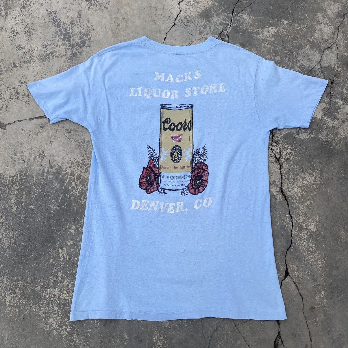 Vintage 1990s Coors Macks Liquor Store Denver Single Stitched Size US L / EU 52-54 / 3 - 1 Thumbnail