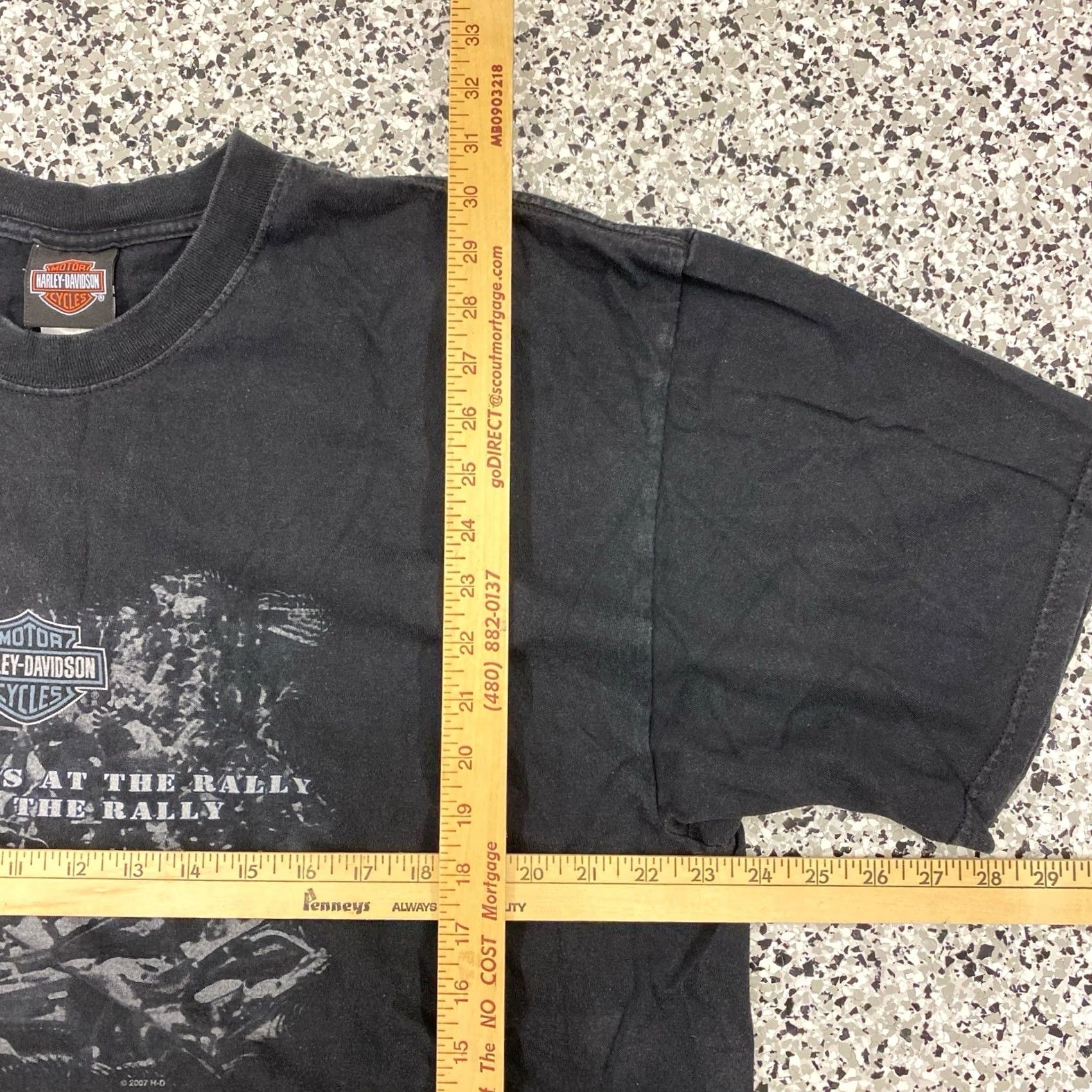 Harley Davidson VINTAGE Harley-Davidson T-Shirt Black 2XL Rahway N.J. Graphic Logo Mens Size US XXL / EU 58 / 5 - 2 Thumbnail