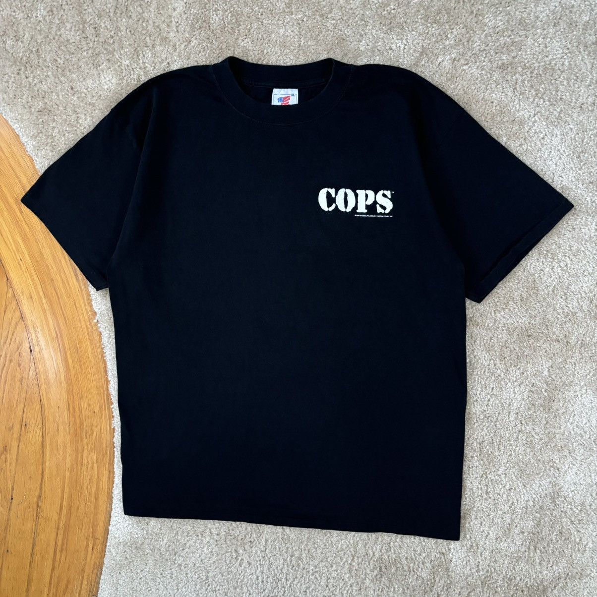 Vintage Vintage 1995 COPS TV Show Promo Promotional T-Shirt X-Large Size US XL / EU 56 / 4 - 2 Thumbnail